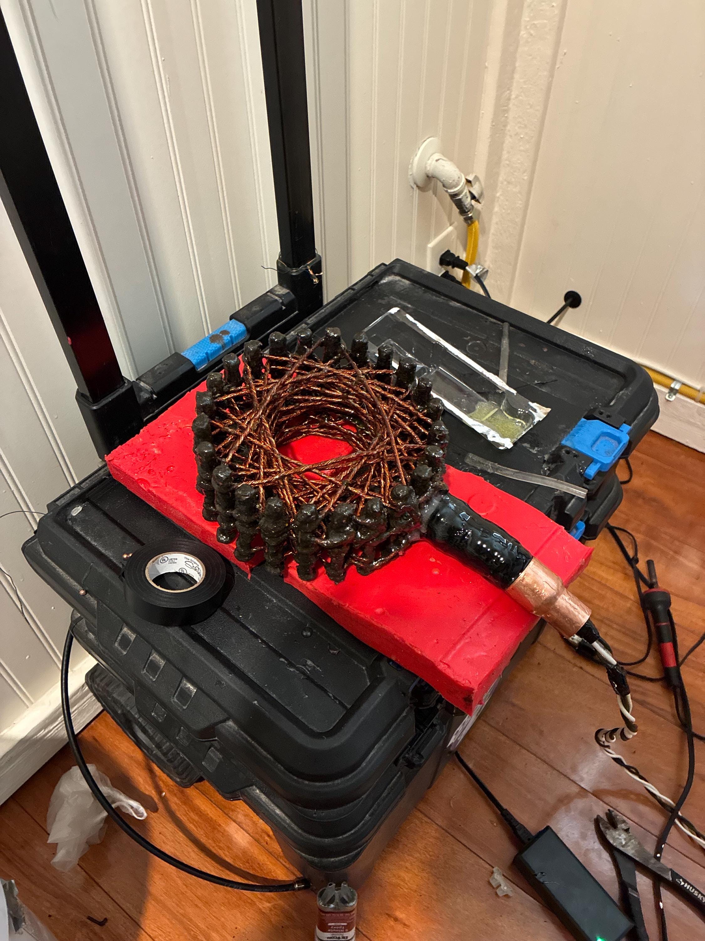 7-Inch 24 Pointed Starship Coil Magnetic Field Generator | Quantum Orgone Technology 36ft mag field Dark knight orgone edition