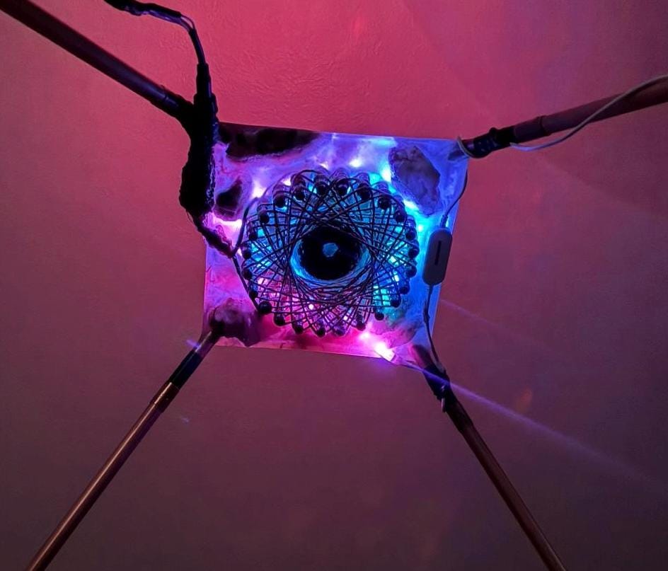 24-Point Starship Rodin Coil with Orgone Topper | 7-Inch, 250W Portable Kit | 36ft Magnetic Field, Bluetooth