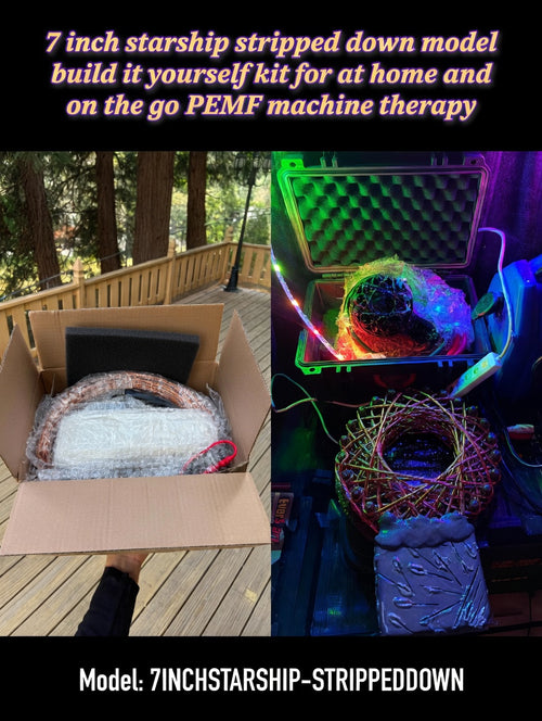 7 Inch Quantum Starship Force Field Generator – Full DIY Build Kit with 24-Point High-Frequency Coil, Complete Electrical Components, Power Supply, Tools, Gauss Meter & Step-by-Step Build Videos Included