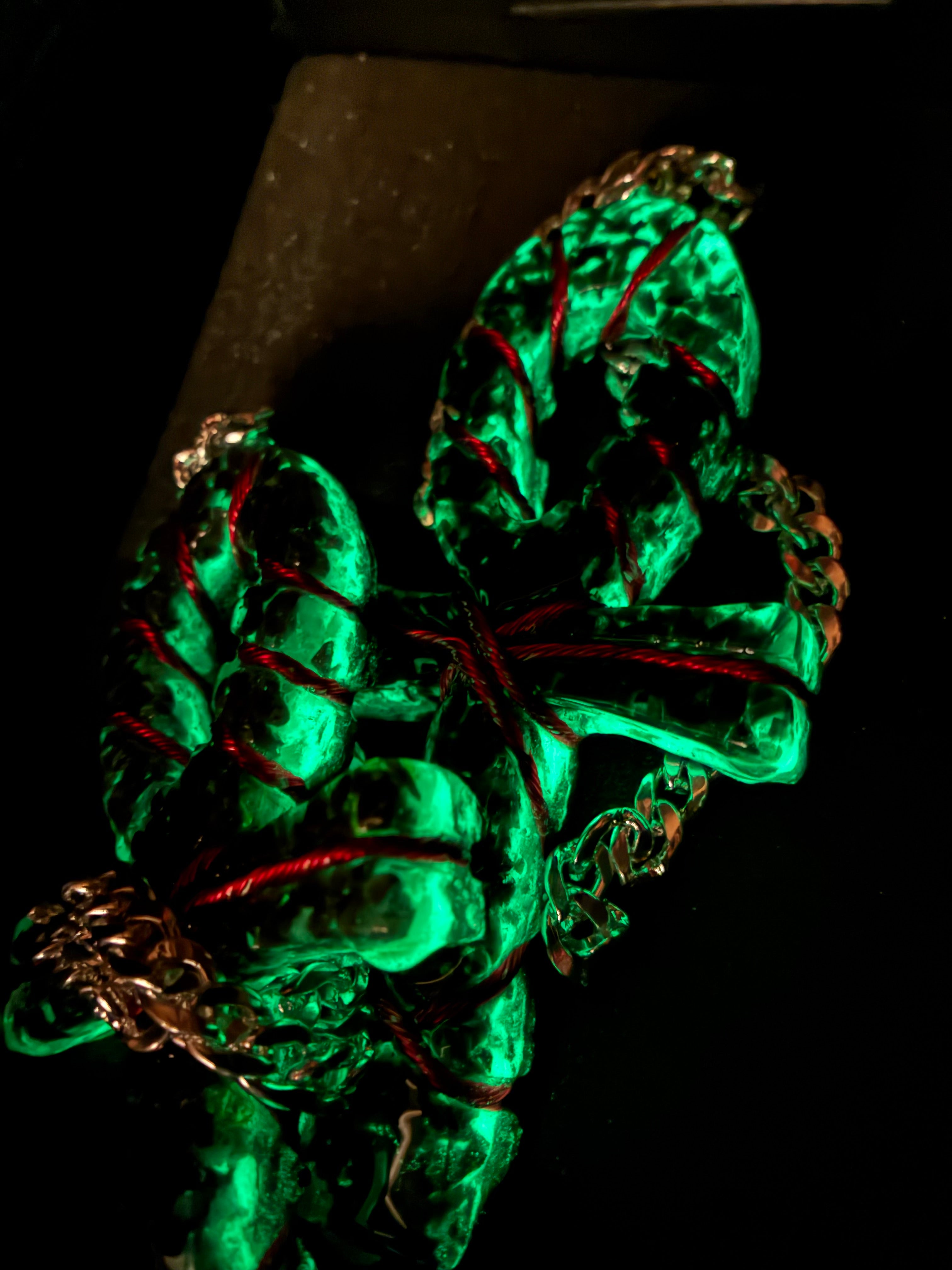 Piezoelectric Powered Garnet & Black Onyx Dual Bundle – Rose Quartz, Red Garnet, Black Onyx – Shungite Transmuting-  Powder – Travel Case, Portable Edition – Real Silver Plated Steel Chain – 5g Shungite Protection