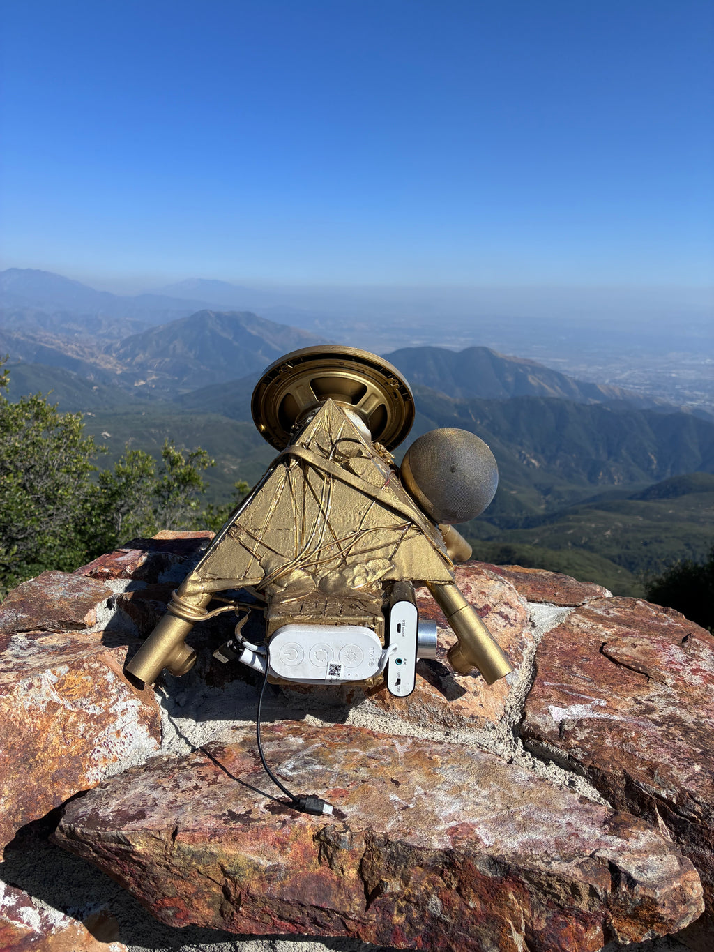 Golden Eye Quantum Force Field Generator – Alexa-Powered 24-Point Starship Copper Pyramid Capstone with Dual-Speaker Binaural Audio, High-Frequency Coil Technology, Music Infusion & 600W Room-Scale Group PEMF Edition with 10-Foot PEMF Field