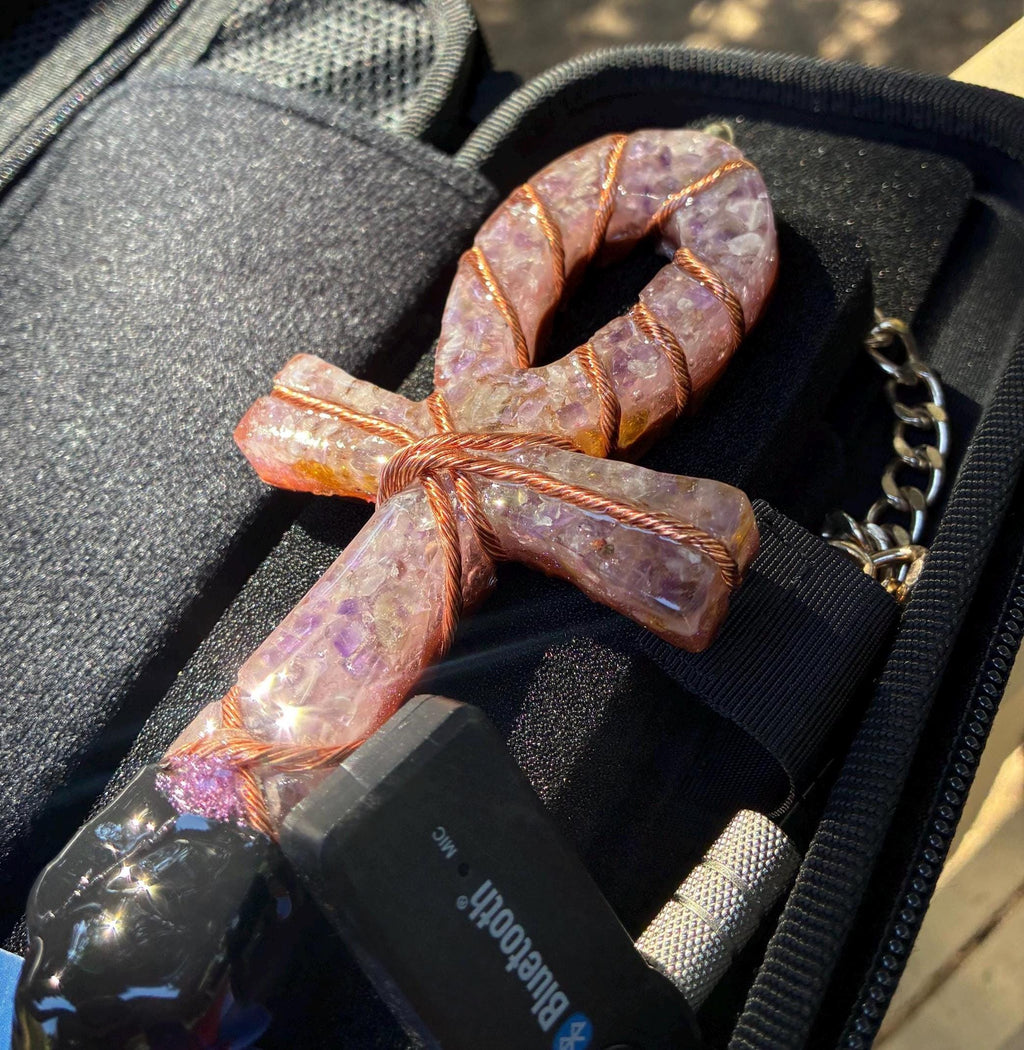 Purple Amethyst Rose Quartz Bioglow Edition  12” Field | Made to Order | Ready to Ship