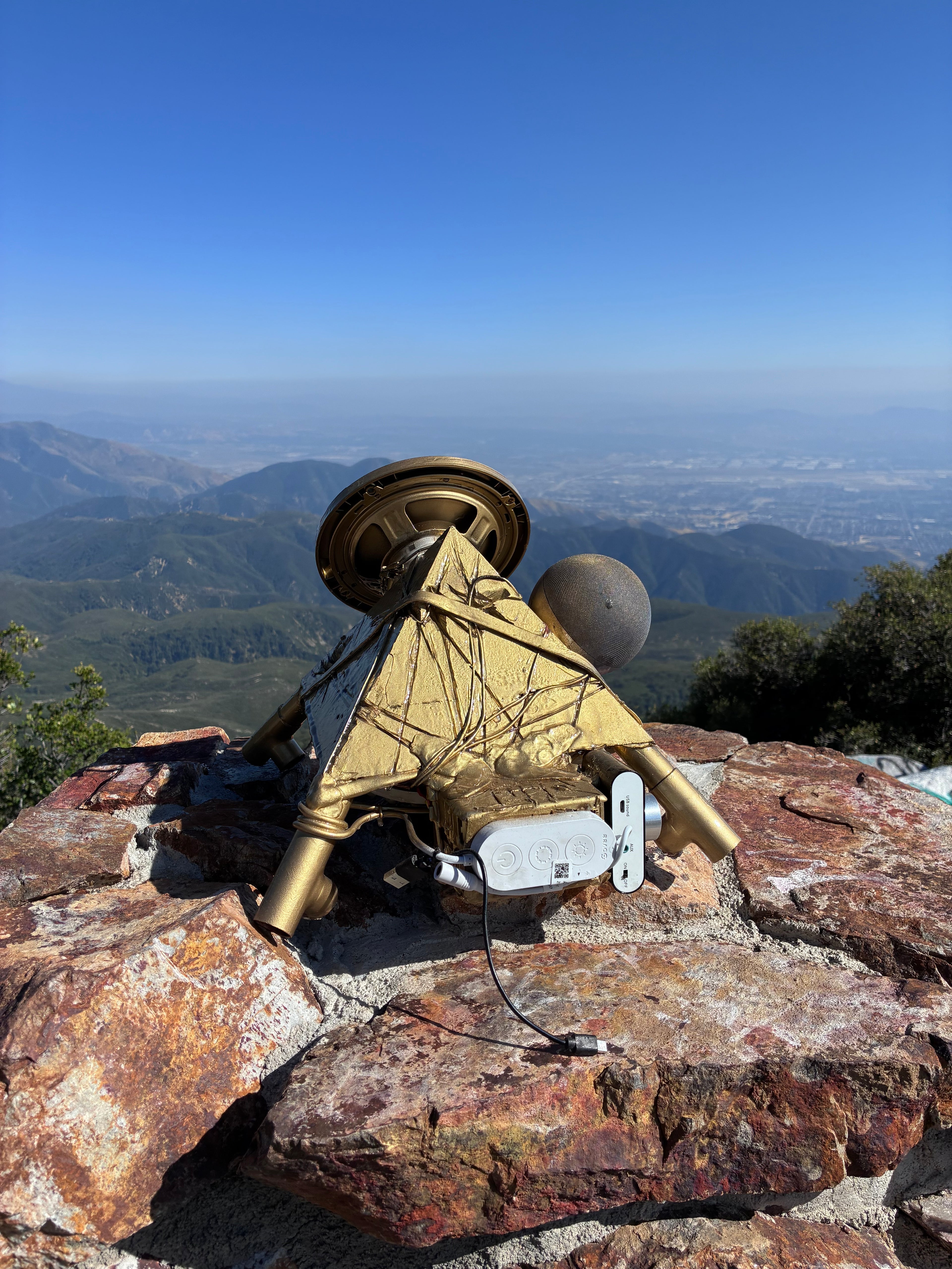 Golden Eye Quantum Force Field Generator – Alexa-Powered 24-Point Starship Copper Pyramid Capstone with Dual-Speaker Binaural Audio, High-Frequency Coil Technology, Music Infusion & 600W Room-Scale Group PEMF Edition with 10-Foot PEMF Field