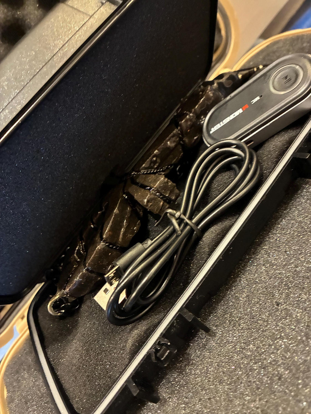 Dark Knight Tensor Rodin Coil – Blacked Out Edition, Bluetooth Activated, Portable Travel Case, 12” Field, 24” Chain