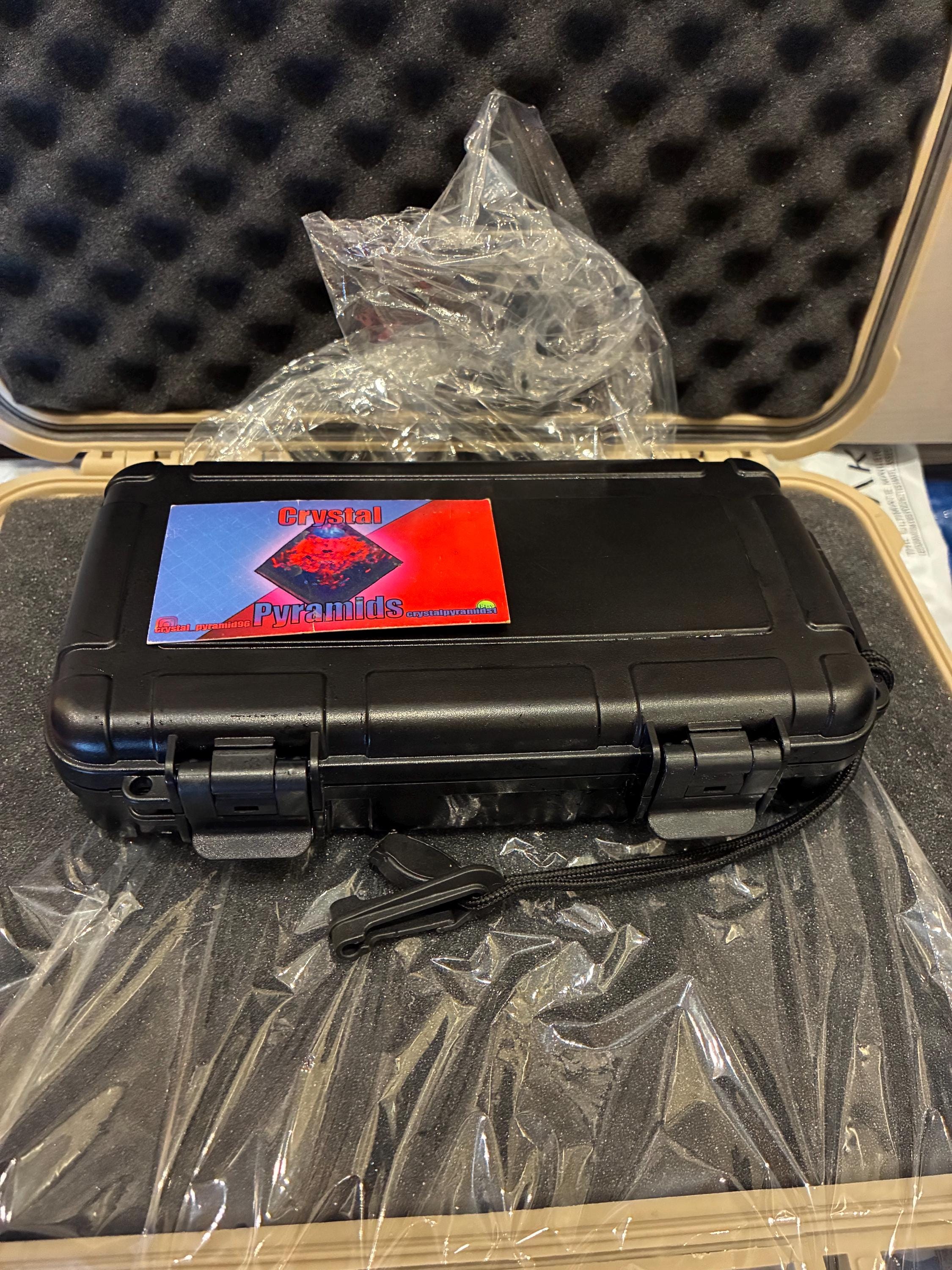 Dark Knight Tensor Rodin Coil – Blacked Out Edition, Bluetooth Activated, Portable Travel Case, 12” Field, 24” Chain