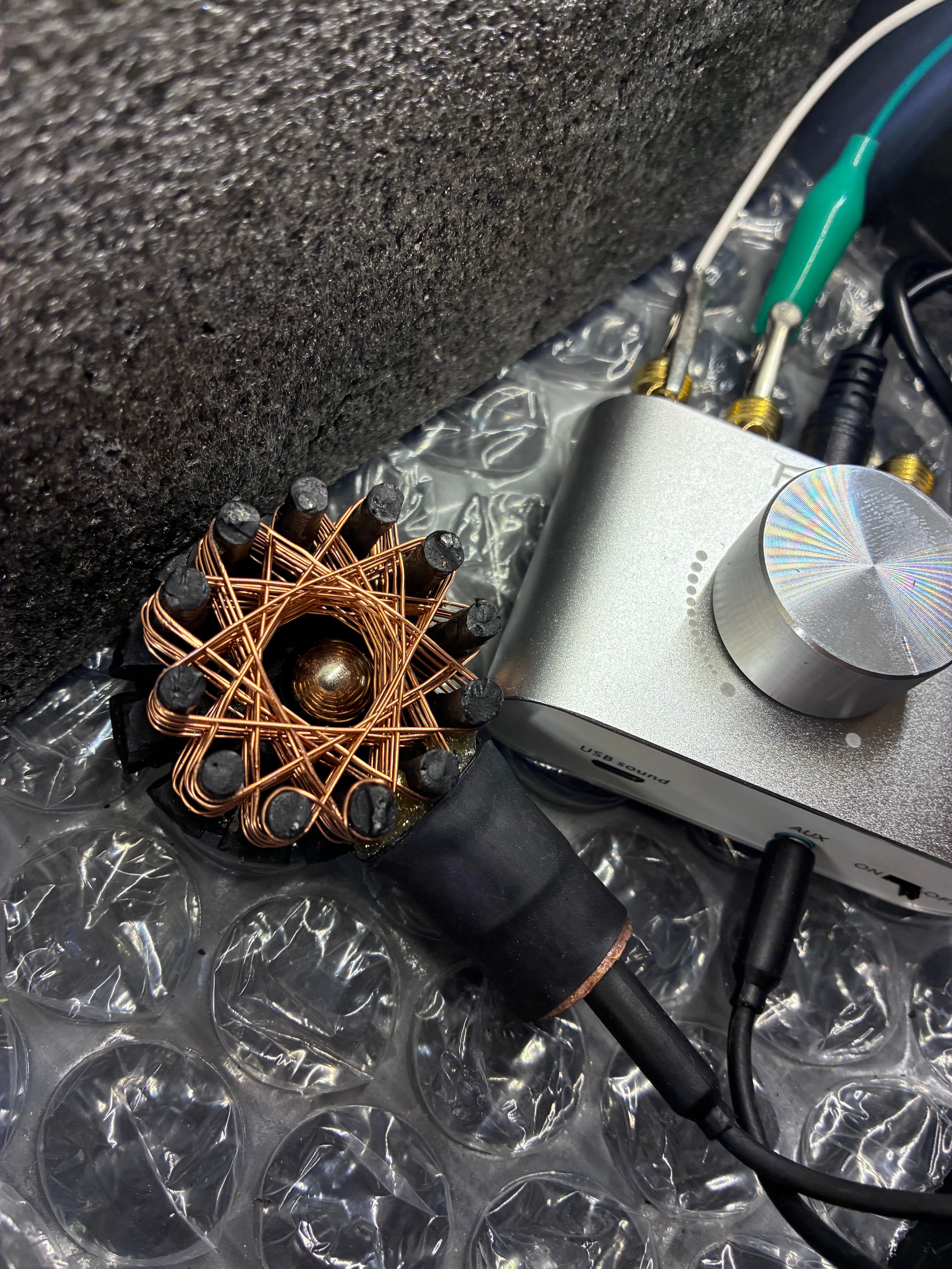 -Dark Knight Starship Coil AMPLIFIER – 5FT Magnetic PEMF Field – 250$ Vortex Iron Quartz Beast