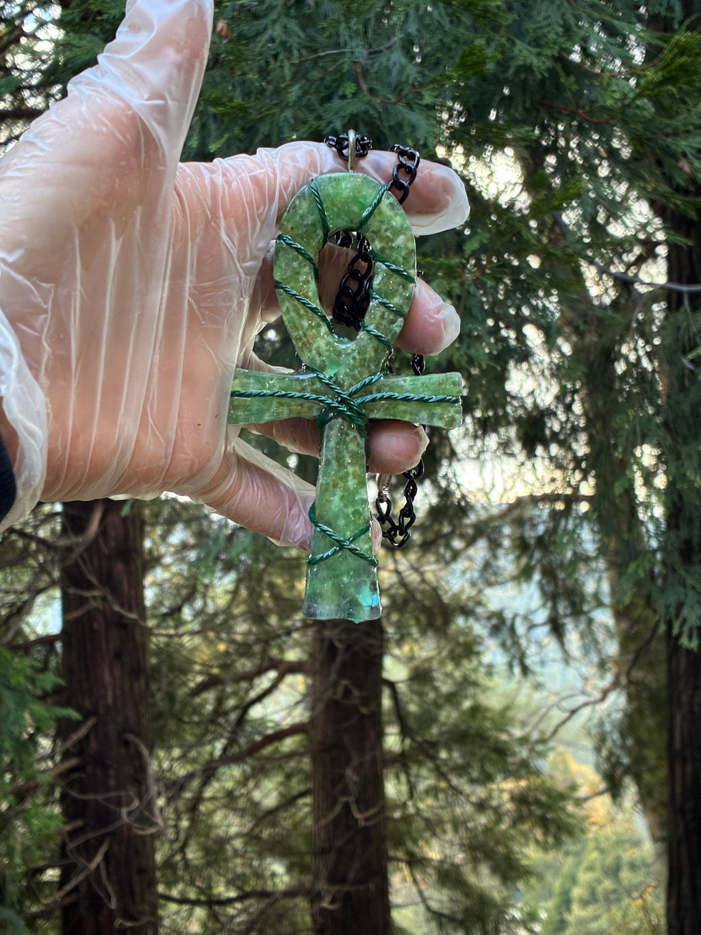 Quantum Jump Ankh Generator — Emerald Knight Royal Edition | Tensor Rodin Coil Engine | Timeline Accessor | Piezoelectric Conductive Matrix | 5G Field Shield (IN STOCK ready to ship)