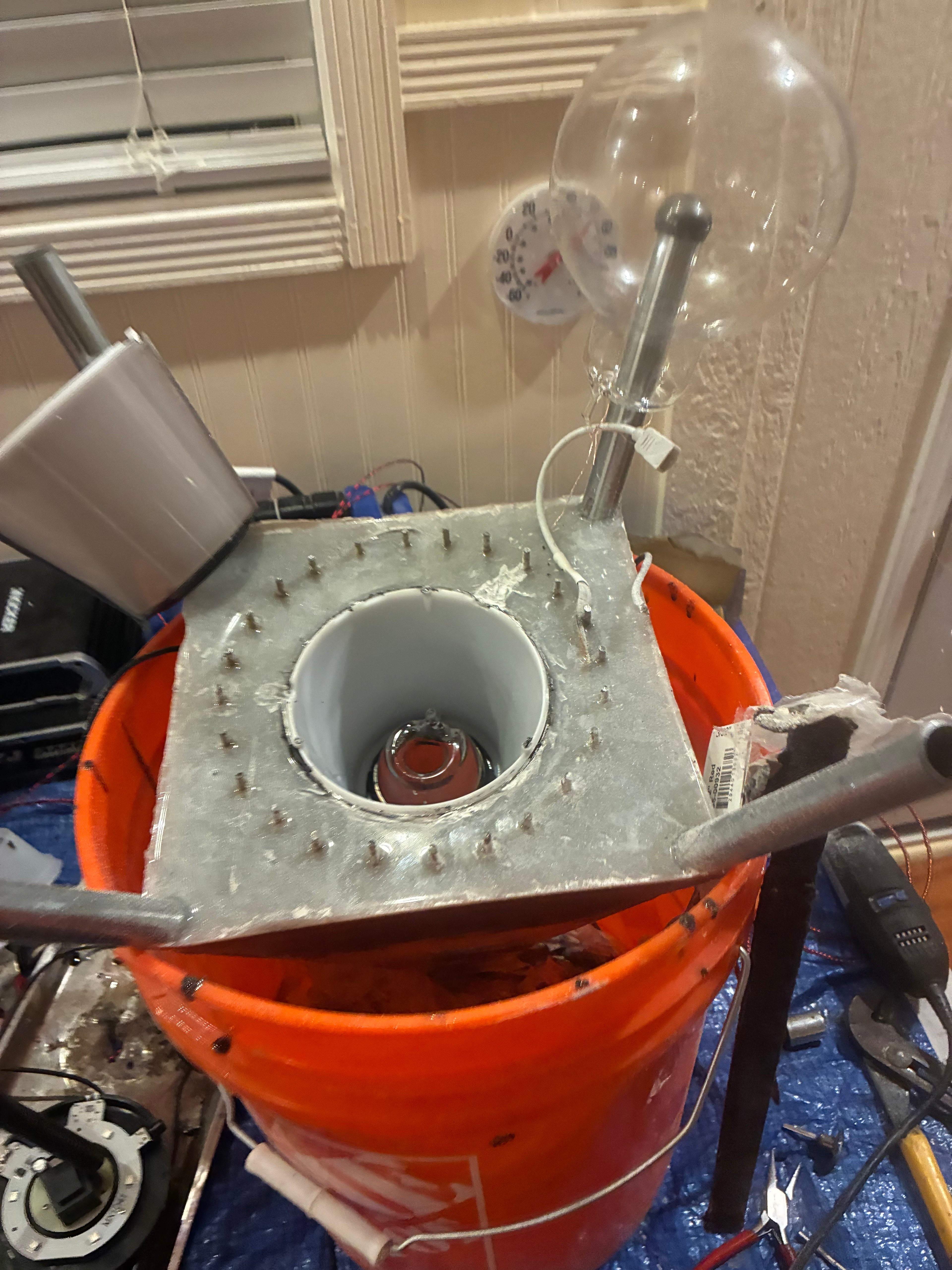 Nebula-85 | 2ft 25-lb Amethyst Tipped Piezoelectric Conductive Pyramid 8x8 inch Base Telsa Purple Water Globe | Reverse-Engineered 2000-Volt Tesla Coil 4-Inch Biomagnetic Starship Coil (Extendable Capstone Poles Edition) INSTOCK for Christmas and Jan 1st