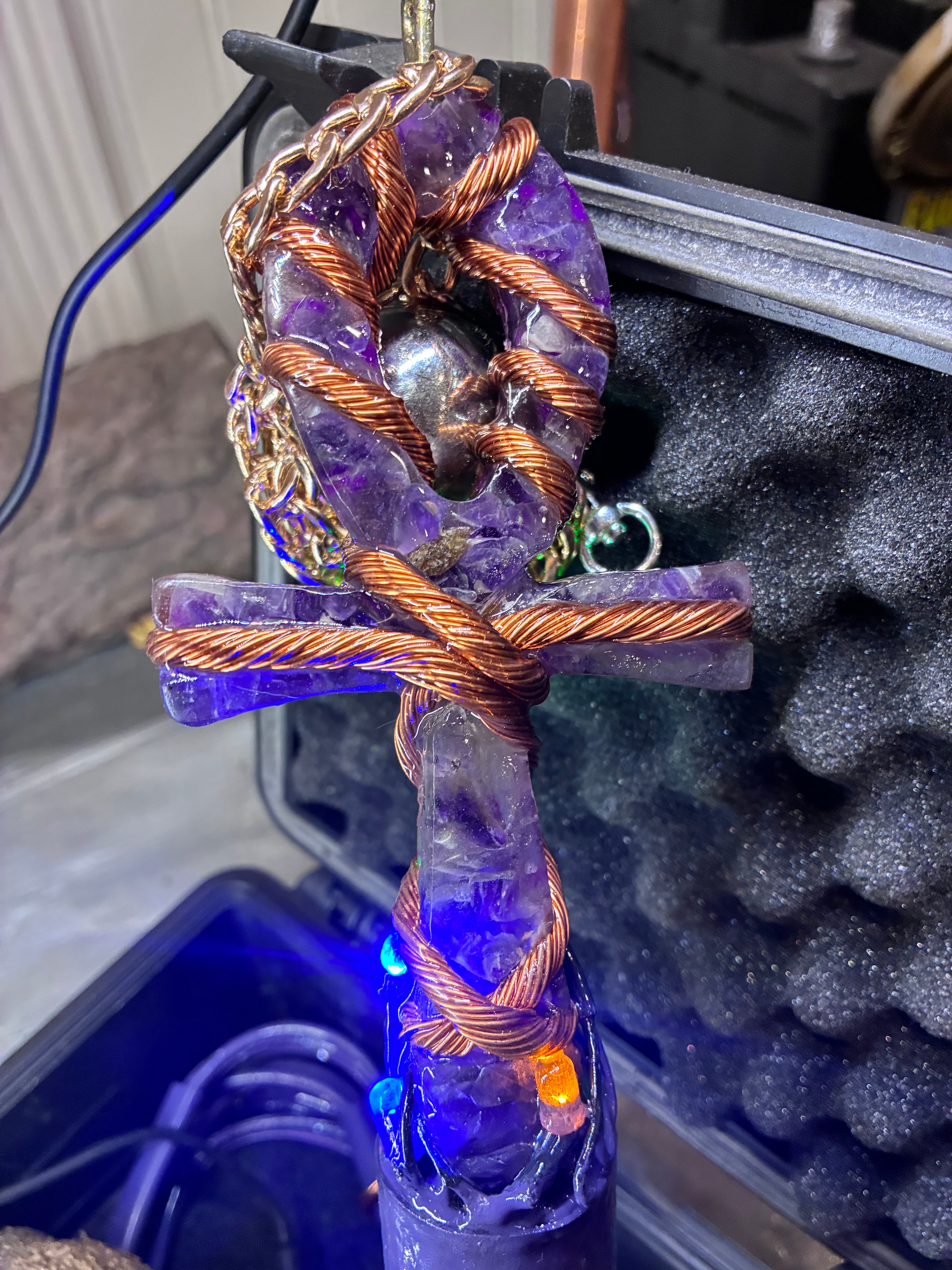 Quantum Violet Ankh – Living 600 Watt PEMF Rife Generator with 7-Foot PEMF Field