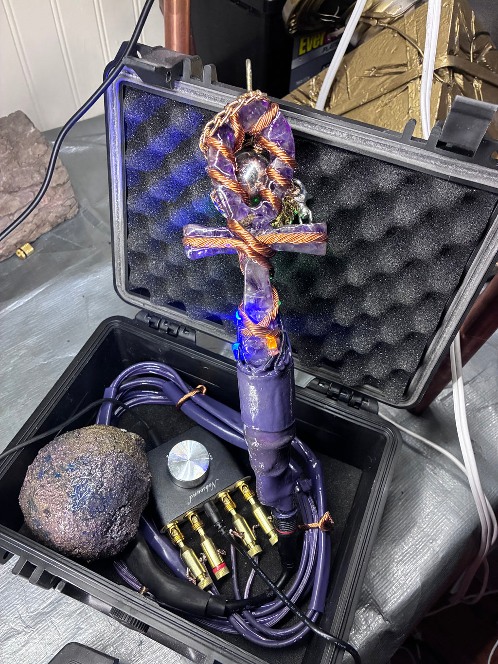 Quantum Violet Ankh – Living 600 Watt PEMF Rife Generator with 7-Foot PEMF Field