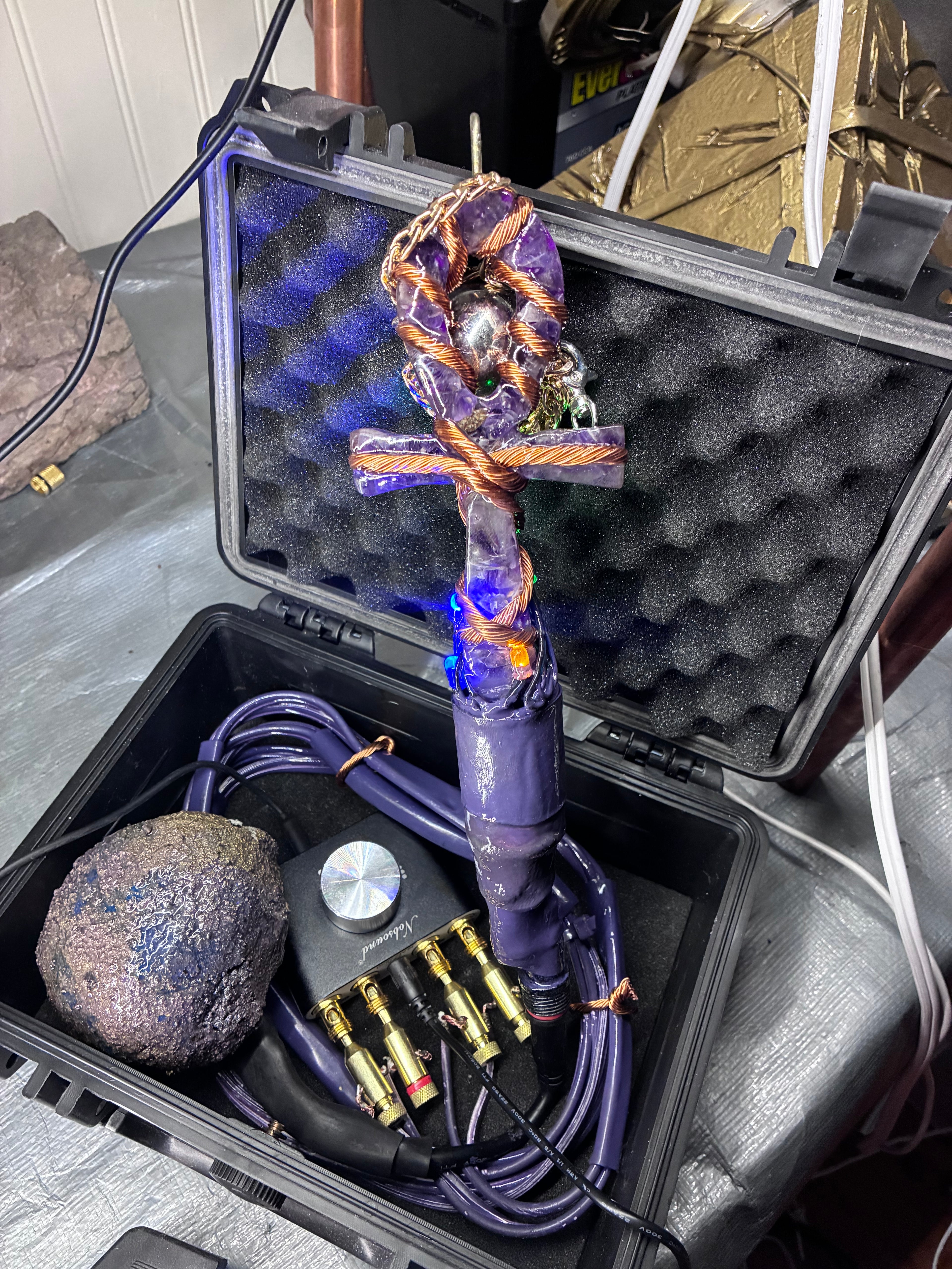 Quantum Violet Ankh – Living 600 Watt PEMF Rife Generator with 7-Foot PEMF Field