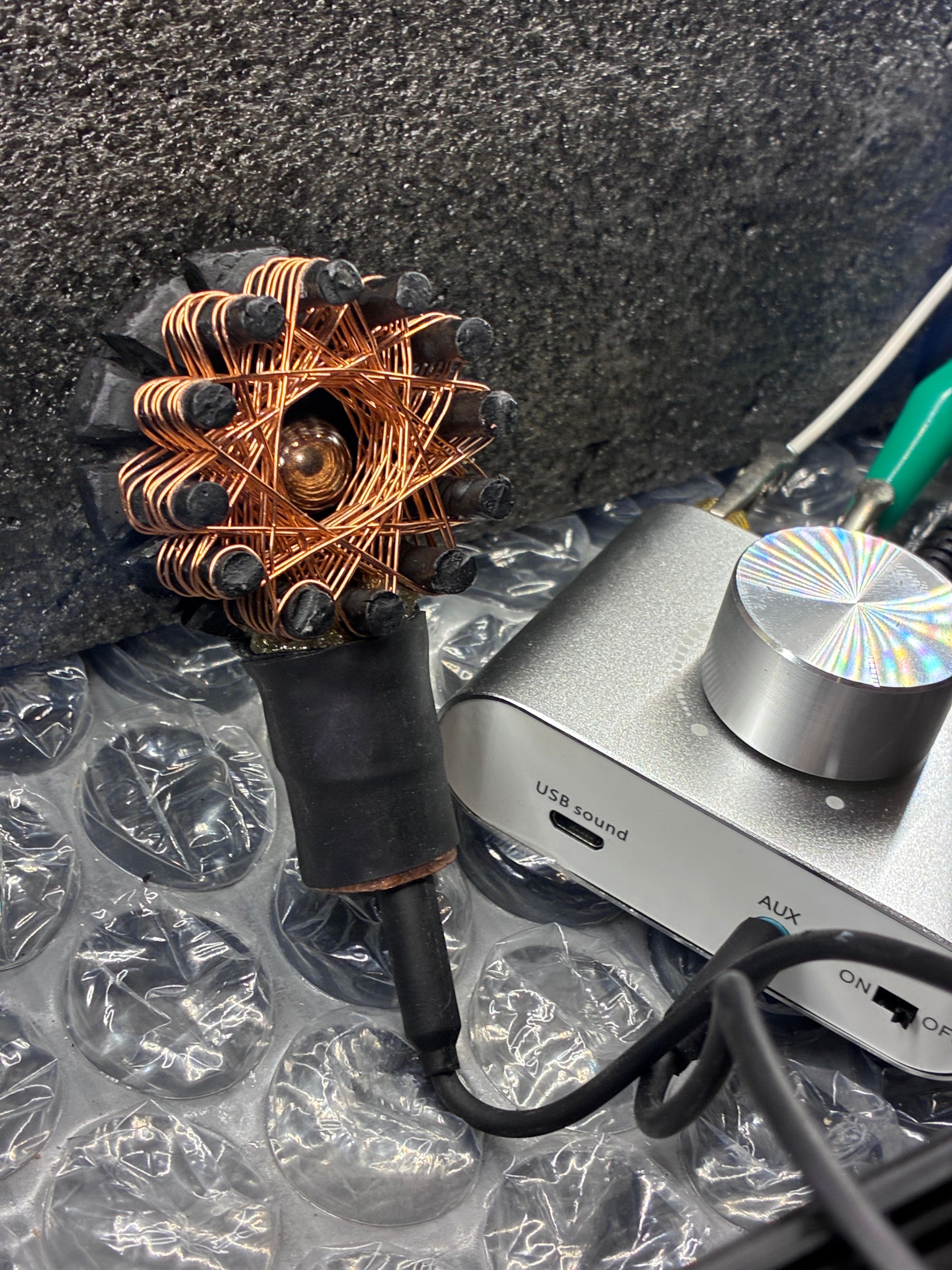 -Dark Knight Starship Coil AMPLIFIER – 5FT Magnetic PEMF Field – 250$ Vortex Iron Quartz Beast