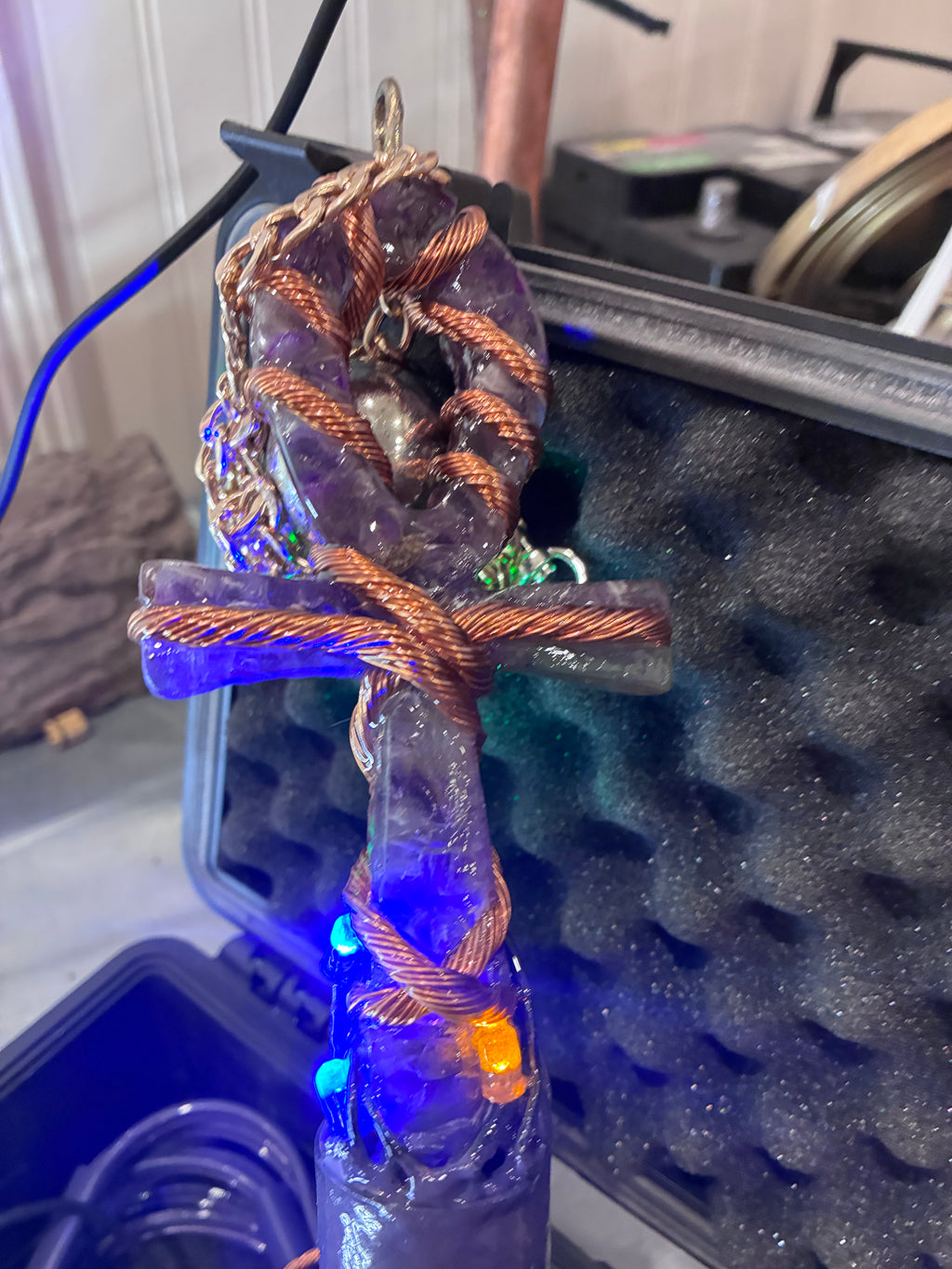 Quantum Violet Ankh – Living 600 Watt PEMF Rife Generator with 7-Foot PEMF Field