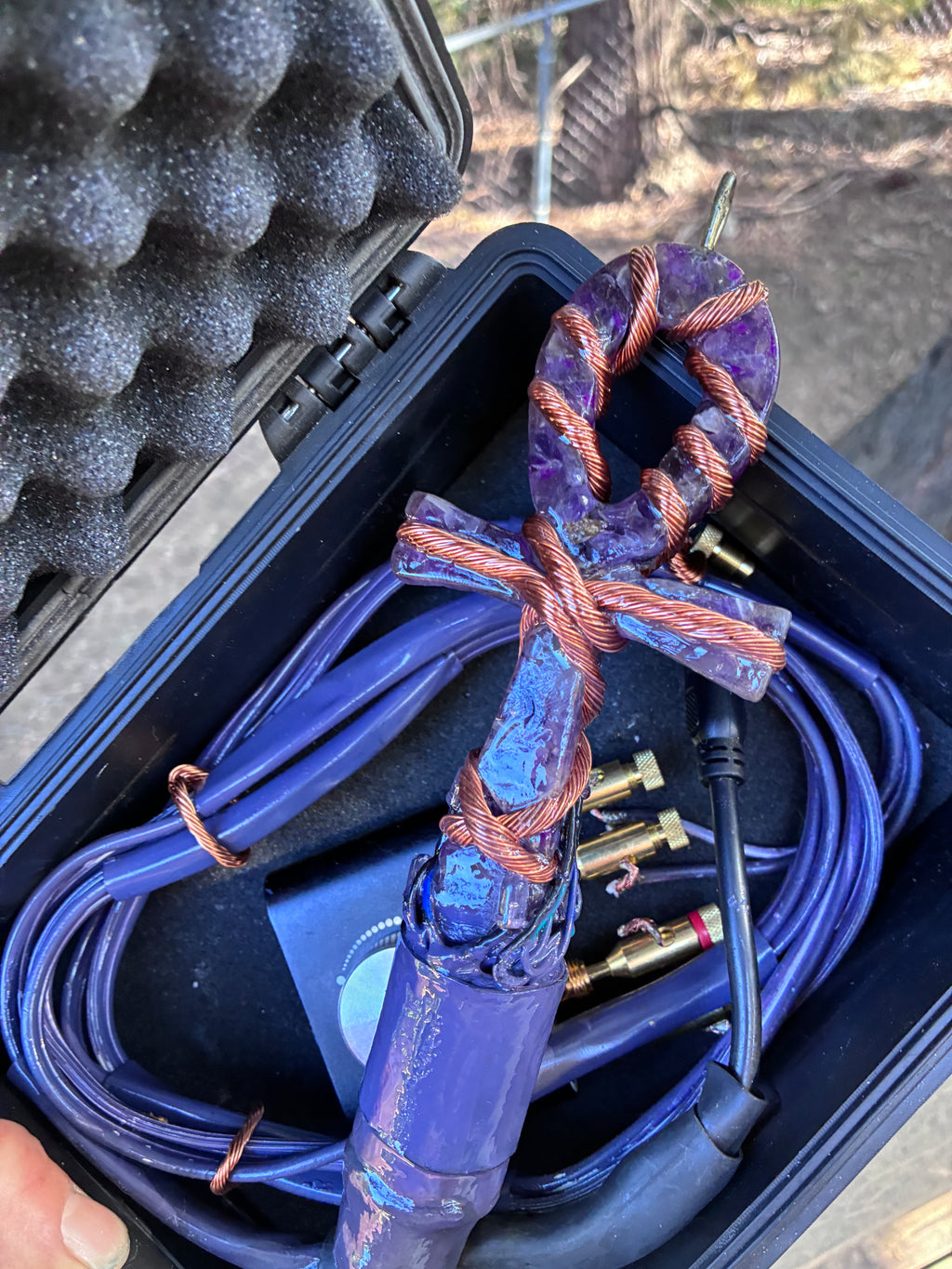 Quantum Violet Ankh – Living 600 Watt PEMF Rife Generator with 7-Foot PEMF Field