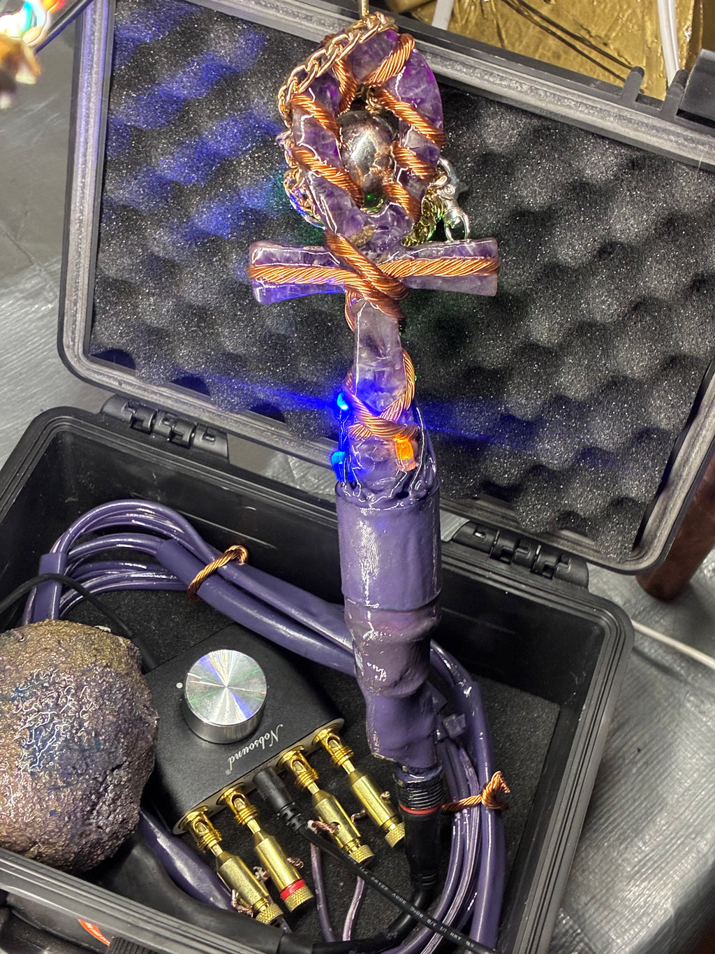 Quantum Violet Ankh – Living 600 Watt PEMF Rife Generator with 7-Foot PEMF Field