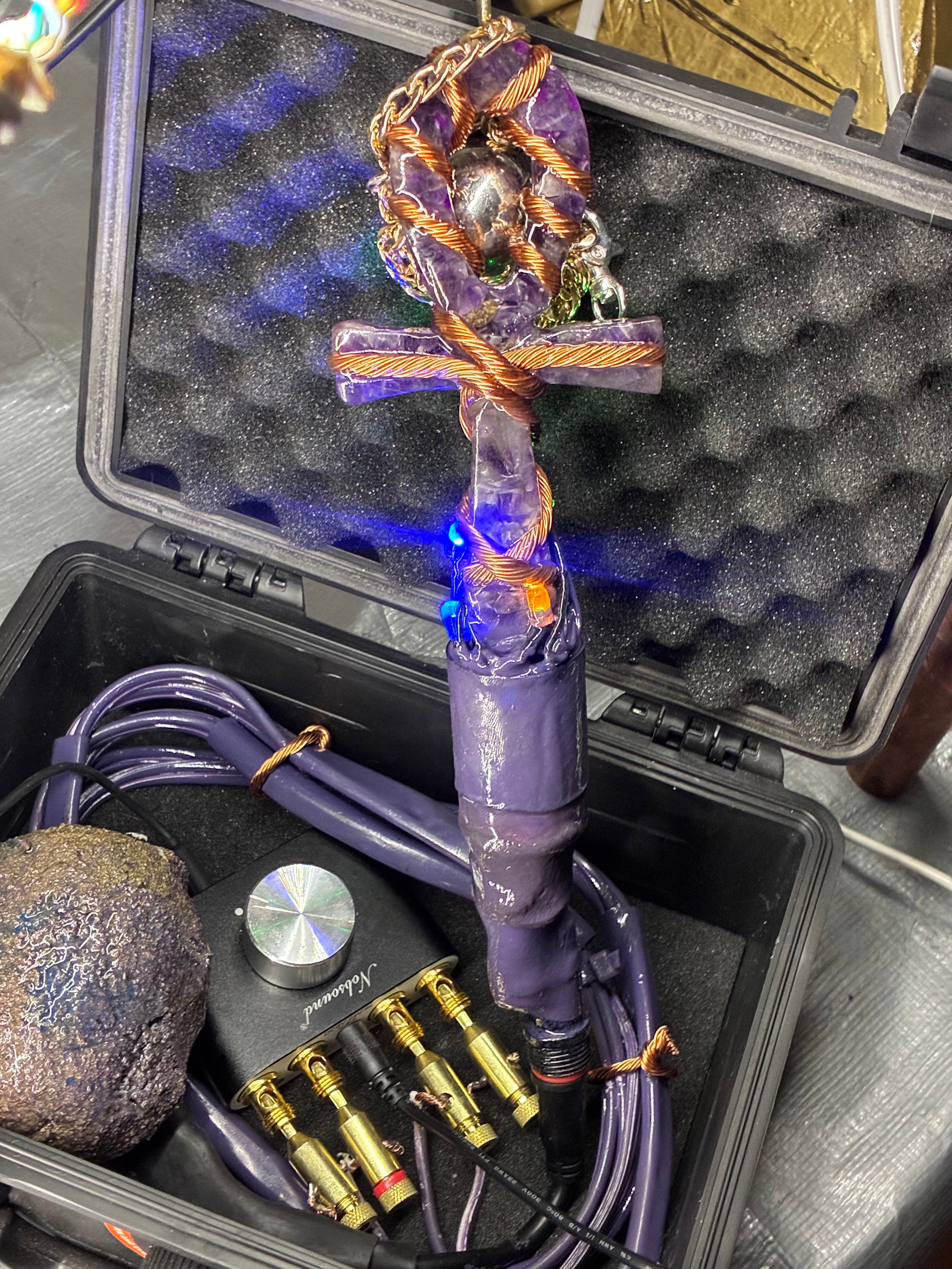Quantum Violet Ankh – Living 600 Watt PEMF Rife Generator with 7-Foot PEMF Field