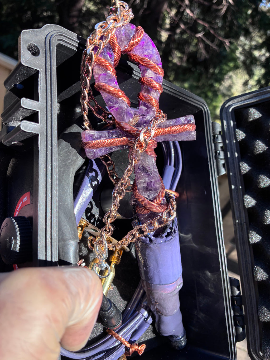 Quantum Violet Ankh – Living 600 Watt PEMF Rife Generator with 7-Foot PEMF Field