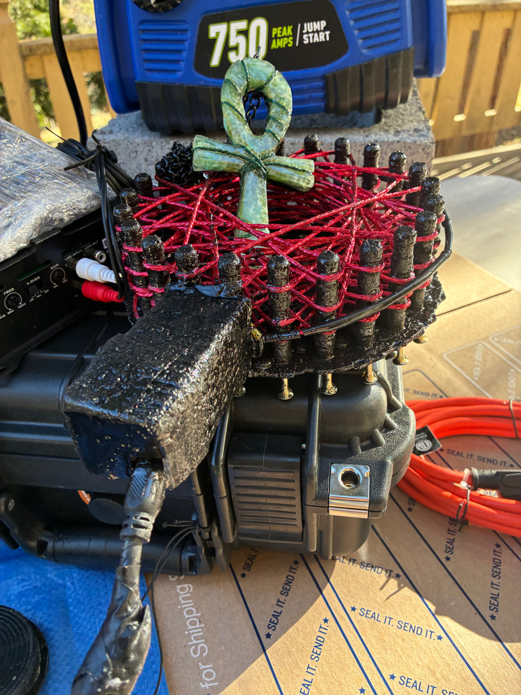 AUTO PORTABLE EDITION — SHUNGITE ENERGY MATRIX HARMONIZER (750A POWER SOURCE) 7 INCHEMERALD ANKH — 5G DARK KNIGHT PYRAMID EDITIONHIGH-FREQUENCY BIOFIELD AMPLIFIER • ZERO-POINT ENERGY ARCHITECTURE Ships JAN 1st