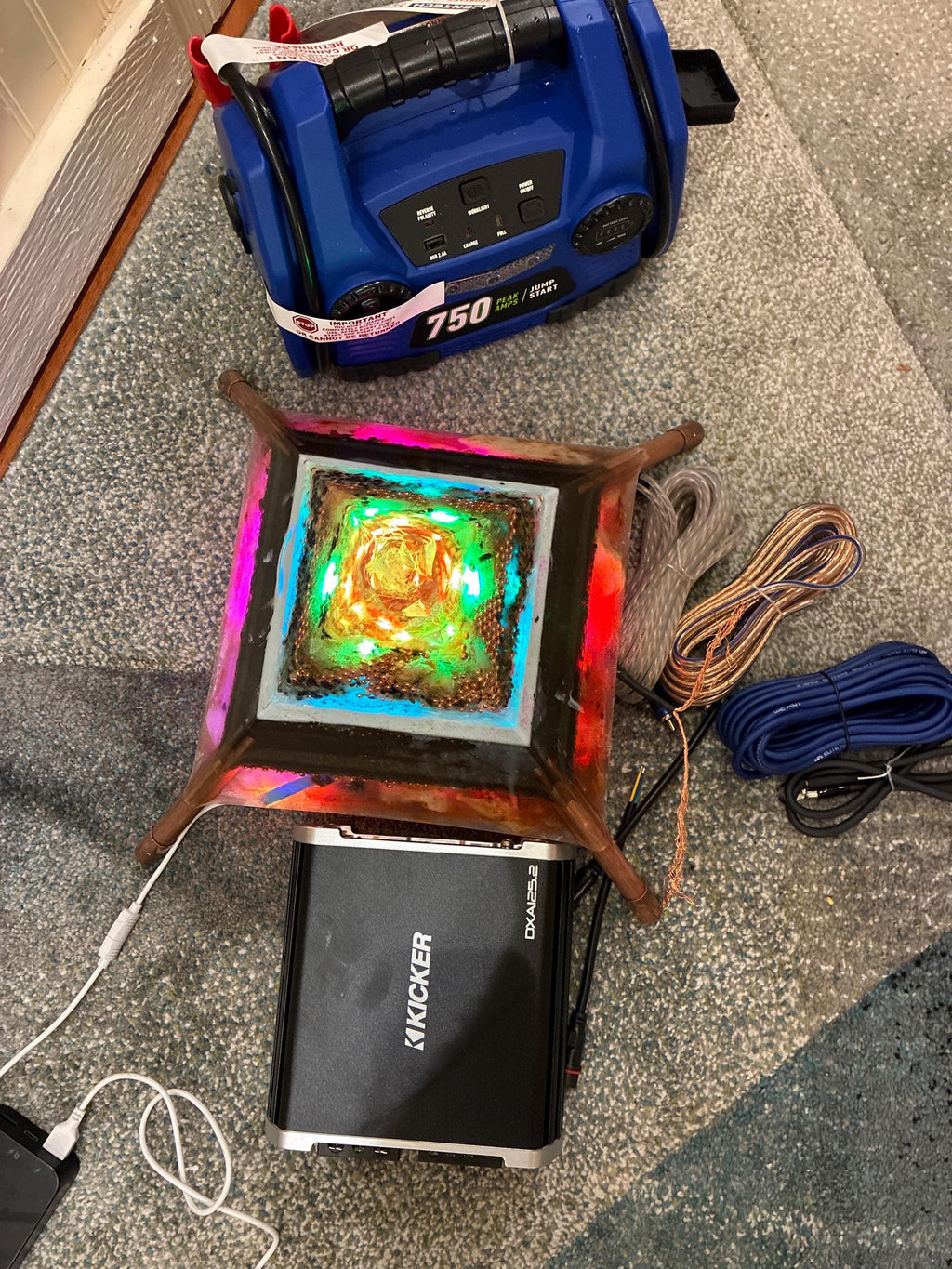 24-Point Starship Rodin Coil with Orgone Topper | 7-Inch, 250W Portable Kit | 36ft Magnetic Field, Bluetooth