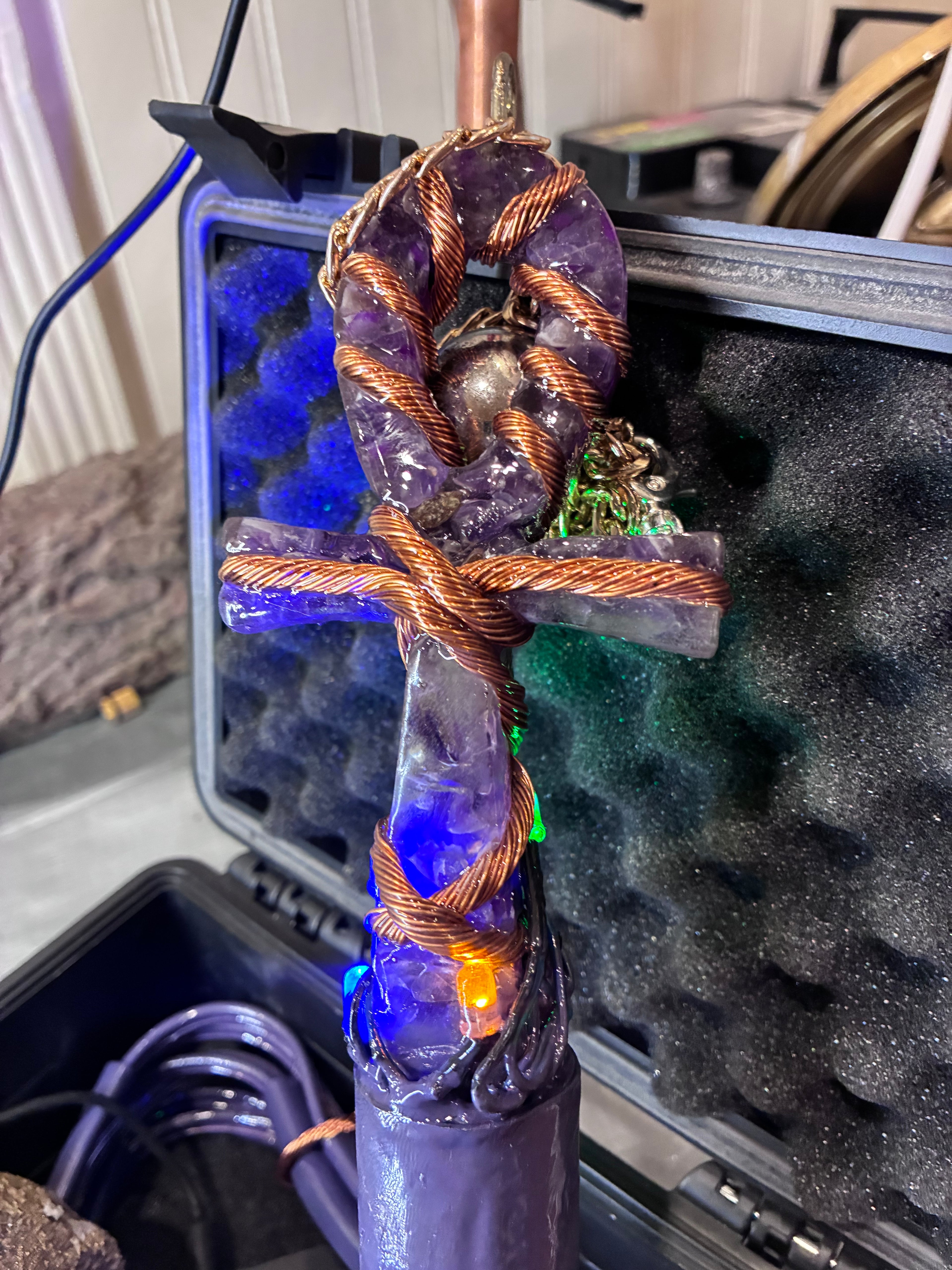 Quantum Violet Ankh – Living 600 Watt PEMF Rife Generator with 7-Foot PEMF Field