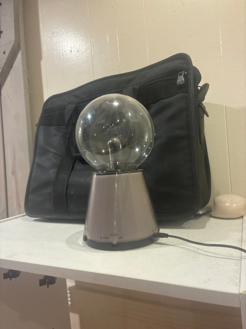 Nebula-85 | 2ft 25-lb Amethyst Tipped Piezoelectric Conductive Pyramid 8x8 inch Base Telsa Purple Water Globe | Reverse-Engineered 2000-Volt Tesla Coil 4-Inch Biomagnetic Starship Coil (Extendable Capstone Poles Edition) INSTOCK for Christmas and Jan 1st