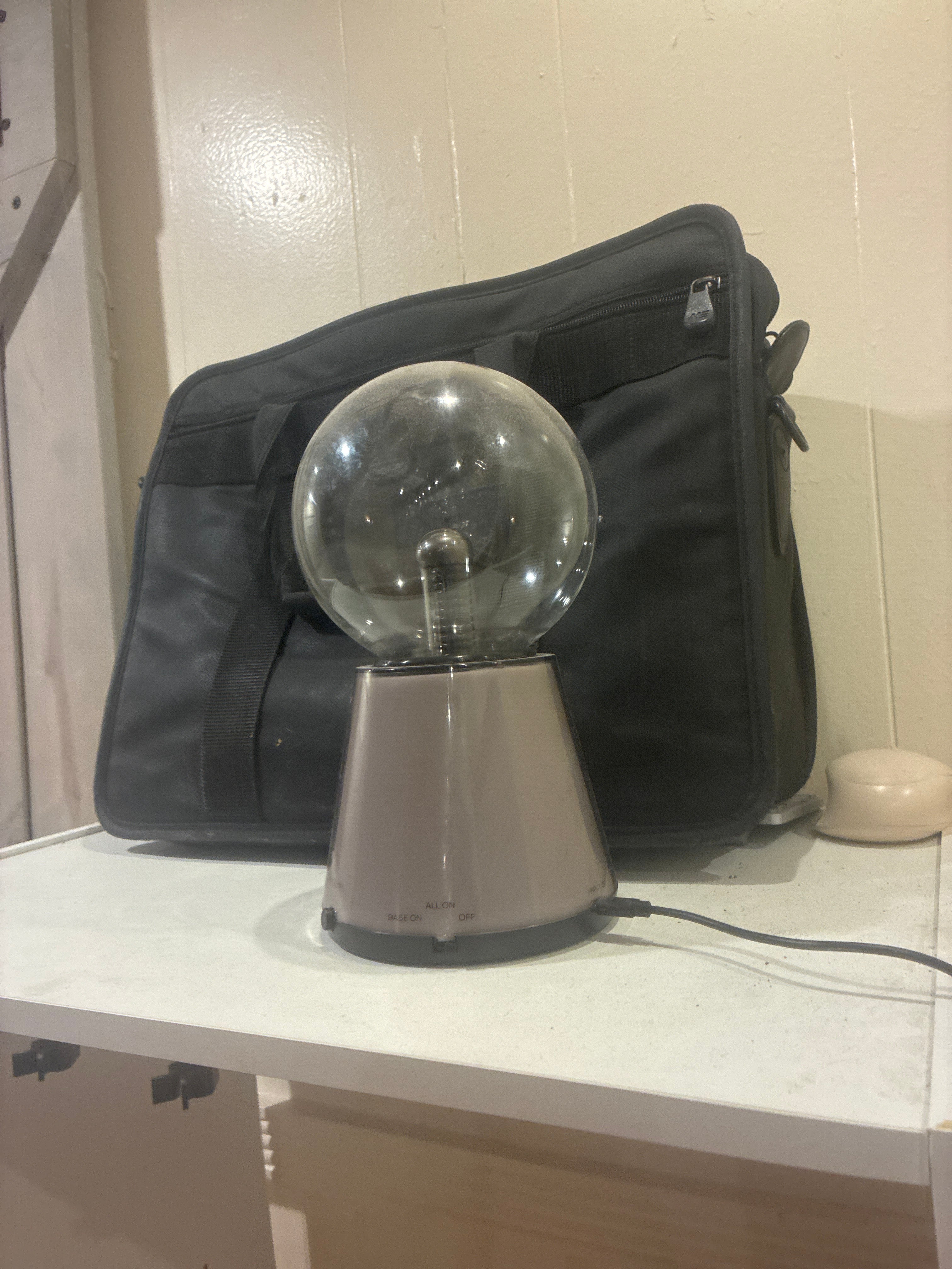 Nebula-85 | 2ft 25-lb Amethyst Tipped Piezoelectric Conductive Pyramid 8x8 inch Base Telsa Purple Water Globe | Reverse-Engineered 2000-Volt Tesla Coil 4-Inch Biomagnetic Starship Coil (Extendable Capstone Poles Edition) INSTOCK for Christmas and Jan 1st