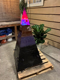 700lb Megalithic Crystalline Pyramid – 4ft Tall Home 5G & Wi-Fi EMF Protection, Energy Transmutation, Purification & Accelerated Plant Growth (Bluetooth LED / Sedona Sand)