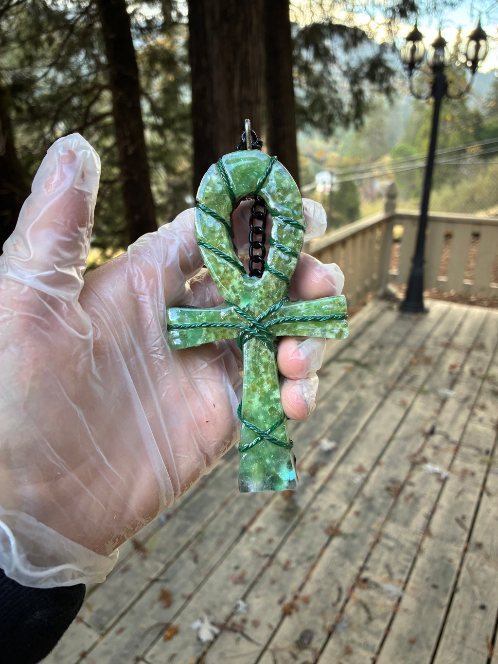 Quantum Jump Ankh Generator — Emerald Knight Royal Edition | Tensor Rodin Coil Engine | Timeline Accessor | Piezoelectric Conductive Matrix | 5G Field Shield (IN STOCK ready to ship)