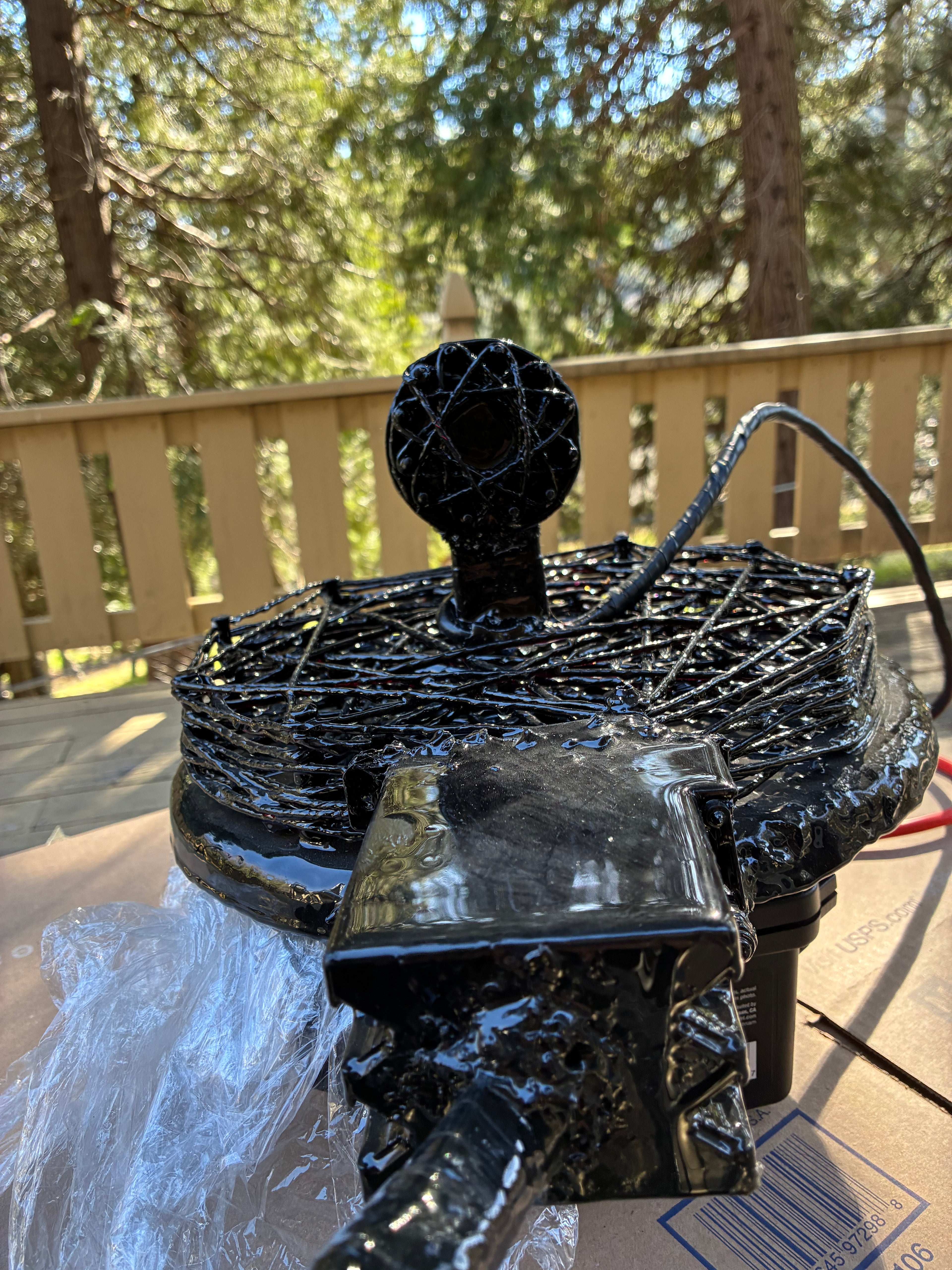 12P StarRift Miniature 3-Inch Blacked Out Edition Quantum Biomagnetic Portable Device - Complete Full Travel Case Setup with Integrated Bluetooth Amplifier, Powerful Built-In Magnet for Intense Vibration Feedback, Upgraded Block Neck Strap Stand,