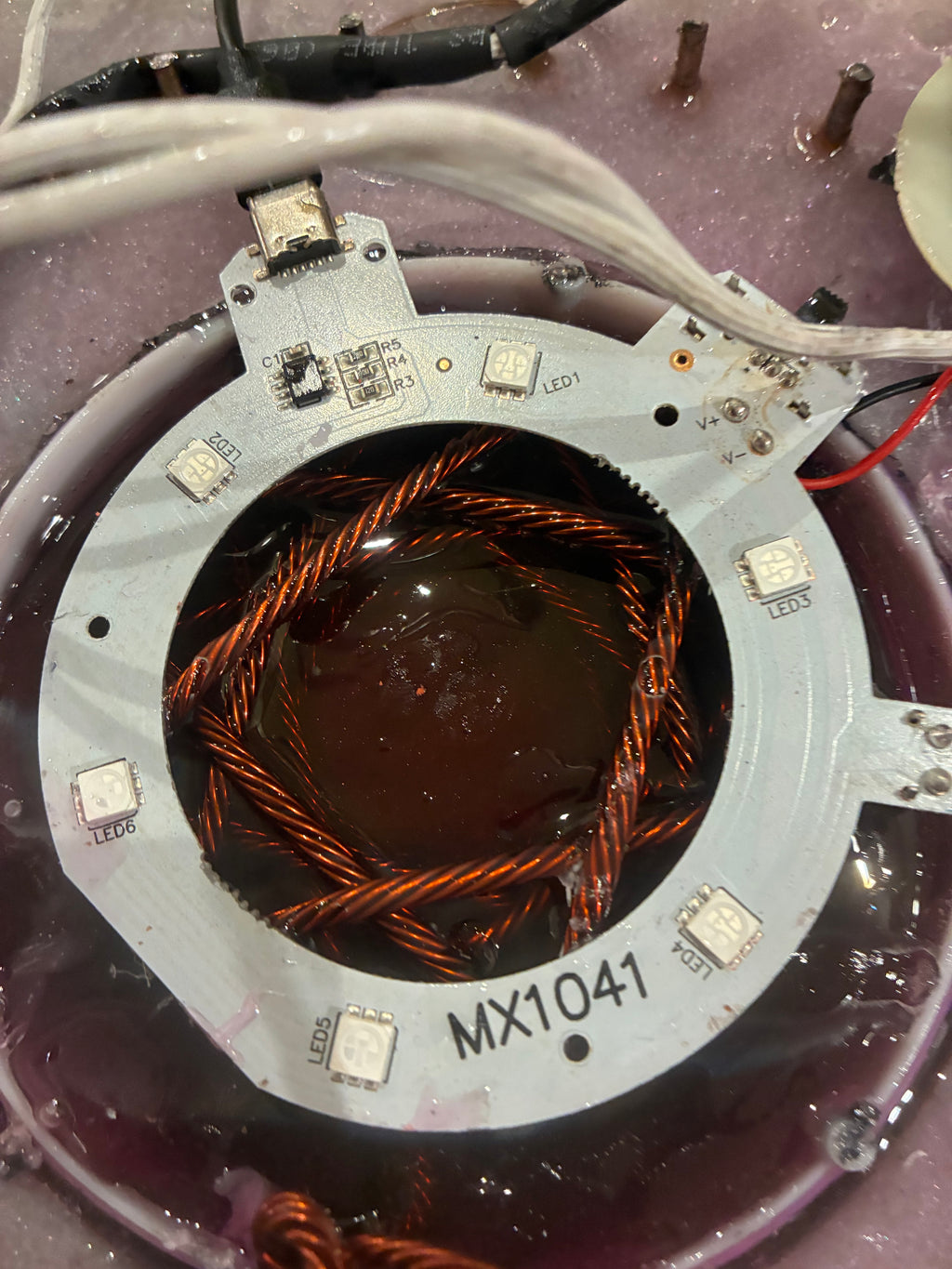 Nebula-85 | 2ft 25-lb Amethyst Tipped Piezoelectric Conductive Pyramid 8x8 inch Base Telsa Purple Water Globe | Reverse-Engineered 2000-Volt Tesla Coil 4-Inch Biomagnetic Starship Coil (Extendable Capstone Poles Edition) INSTOCK for Christmas and Jan 1st