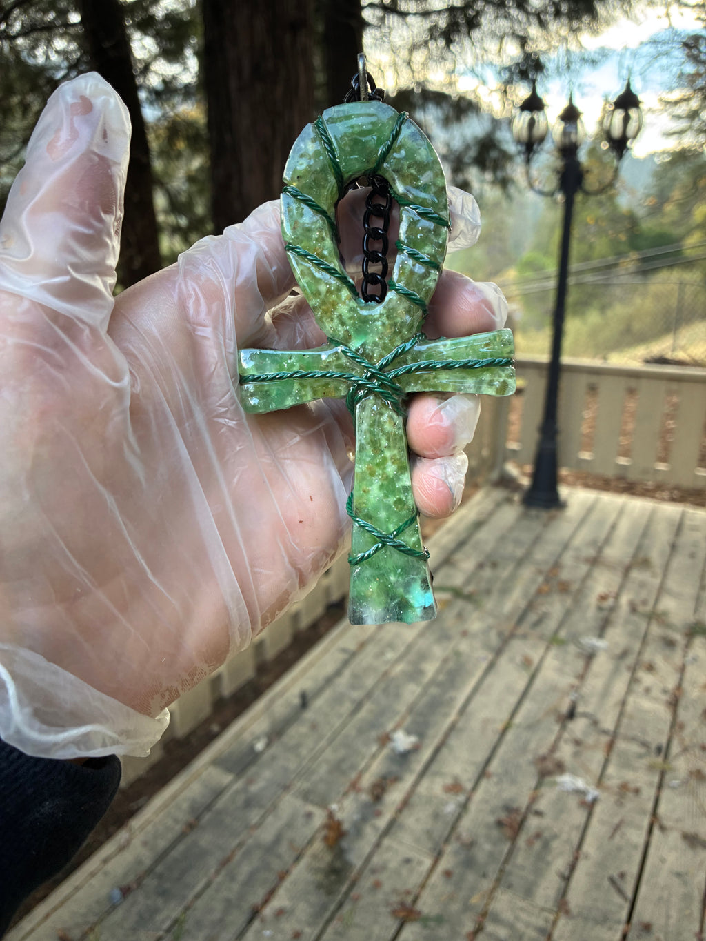 Quantum Jump Ankh Generator — Emerald Knight Royal Edition | Tensor Rodin Coil Engine | Timeline Accessor | Piezoelectric Conductive Matrix | 5G Field Shield (IN STOCK ready to ship)