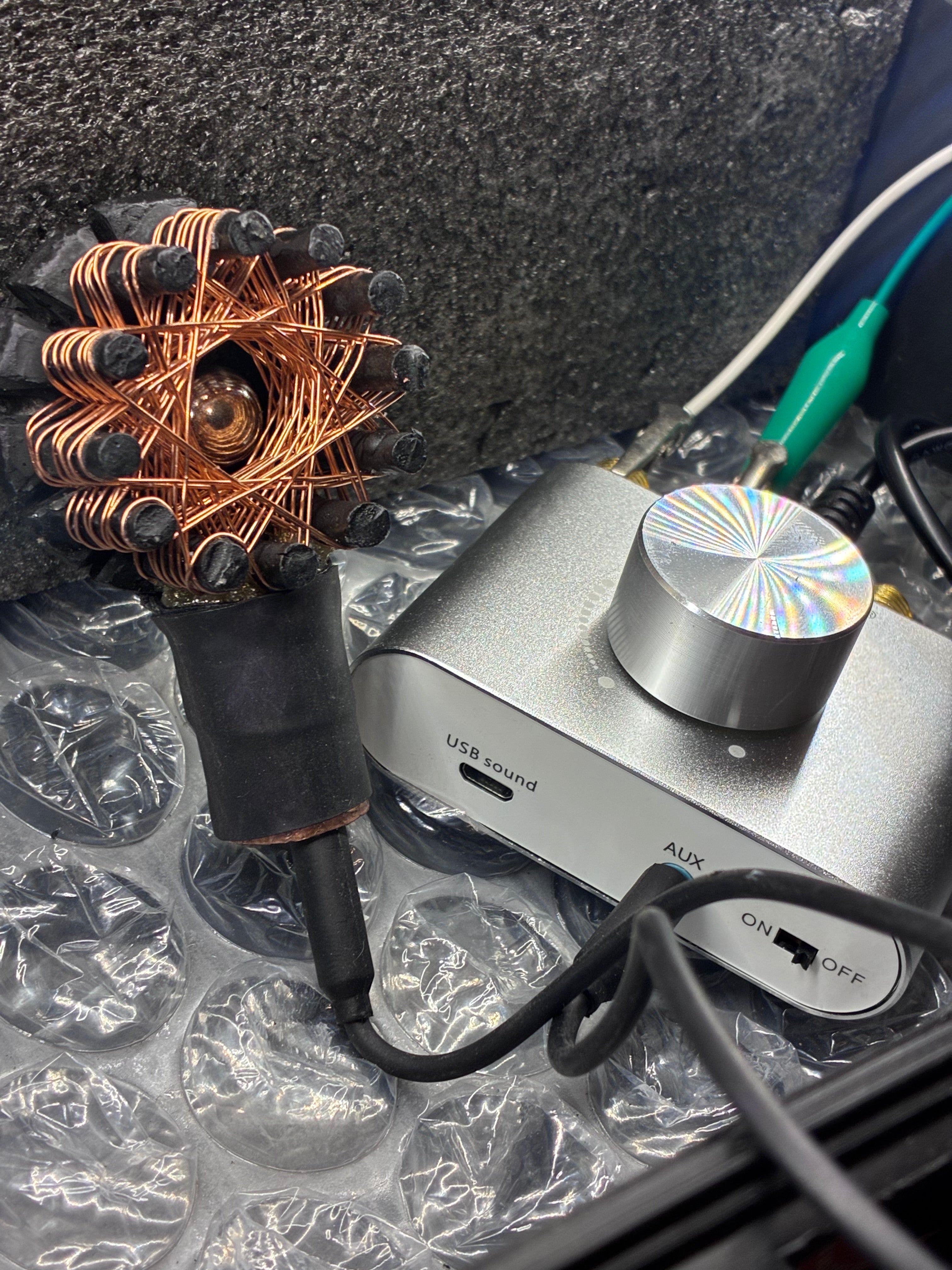 -Dark Knight Starship Coil AMPLIFIER – 5FT Magnetic PEMF Field – 250$ Vortex Iron Quartz Beast