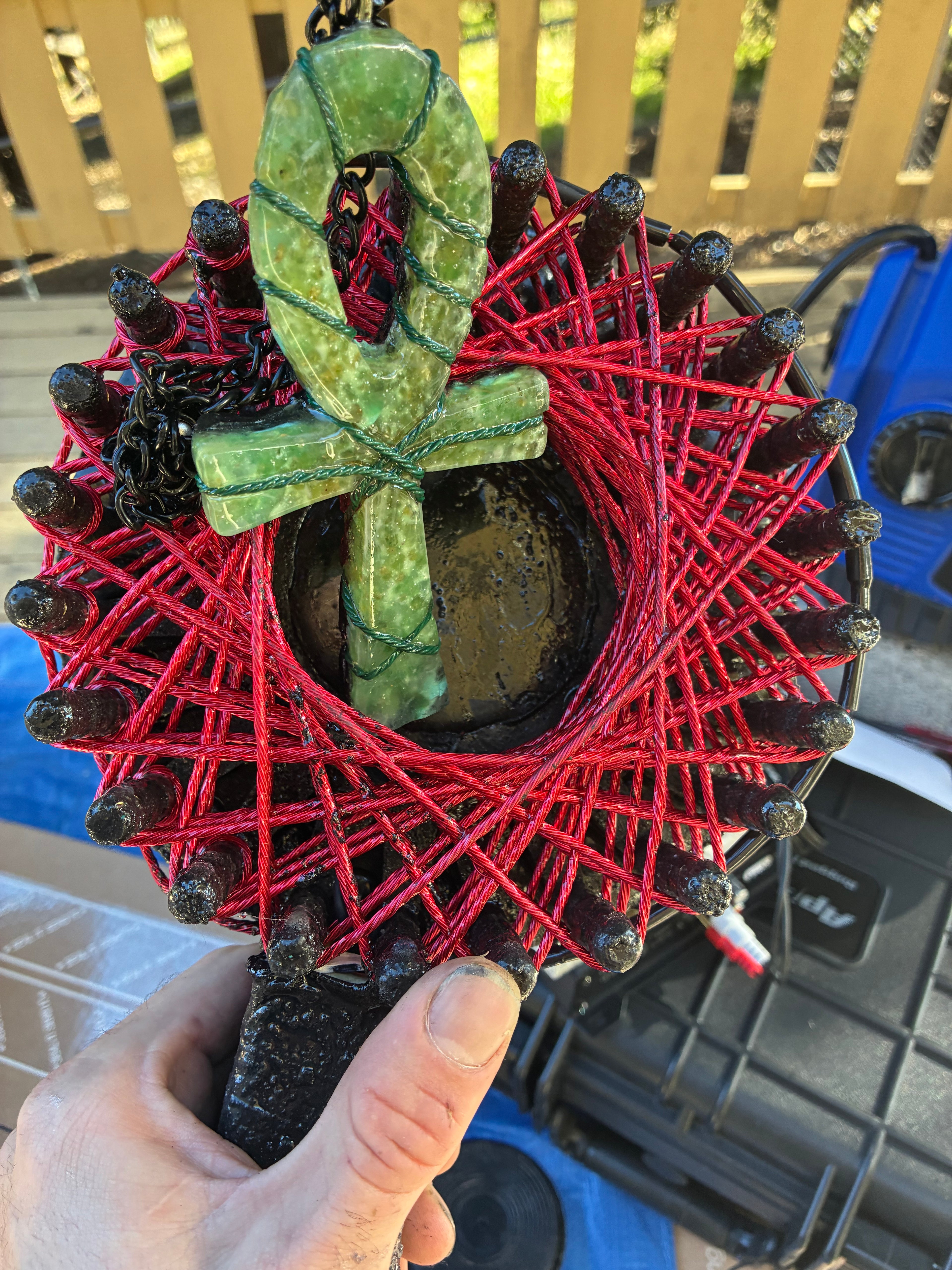 AUTO PORTABLE EDITION — SHUNGITE ENERGY MATRIX HARMONIZER (750A POWER SOURCE) 7 INCHEMERALD ANKH — 5G DARK KNIGHT PYRAMID EDITIONHIGH-FREQUENCY BIOFIELD AMPLIFIER • ZERO-POINT ENERGY ARCHITECTURE Ships JAN 1st