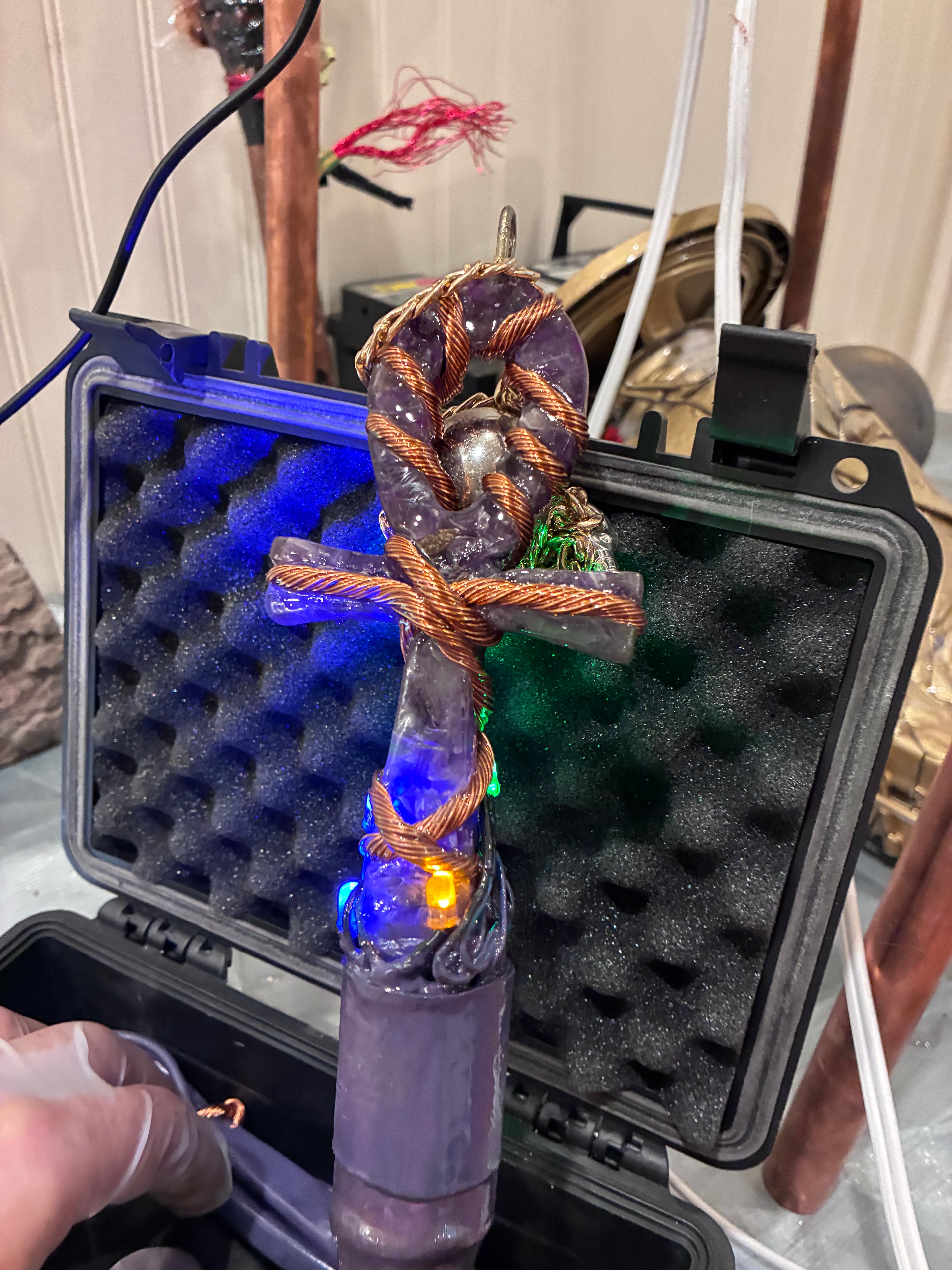 Quantum Violet Ankh – Living 600 Watt PEMF Rife Generator with 7-Foot PEMF Field