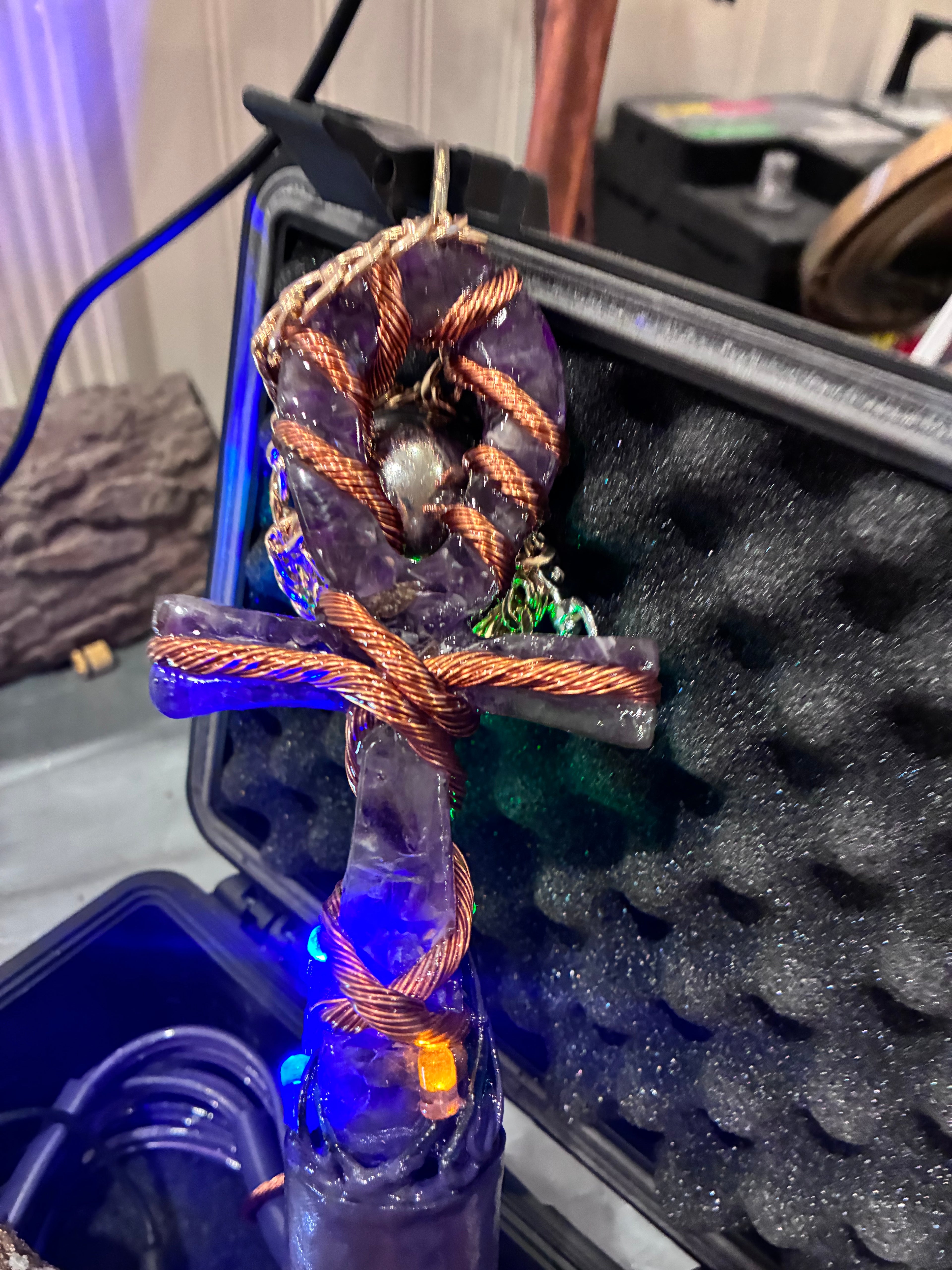 Quantum Violet Ankh – Living 600 Watt PEMF Rife Generator with 7-Foot PEMF Field