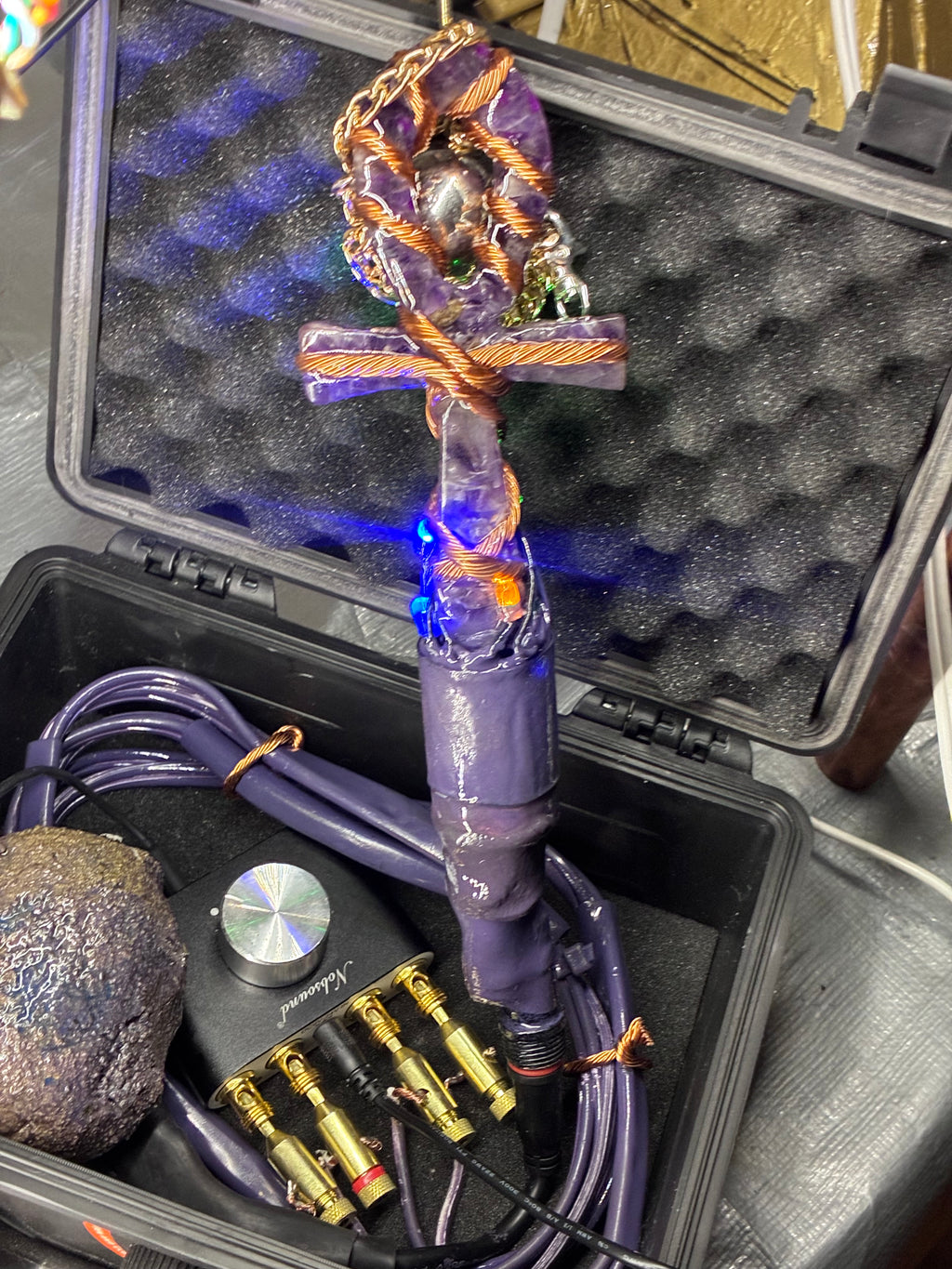 Quantum Violet Ankh – Living 600 Watt PEMF Rife Generator with 7-Foot PEMF Field