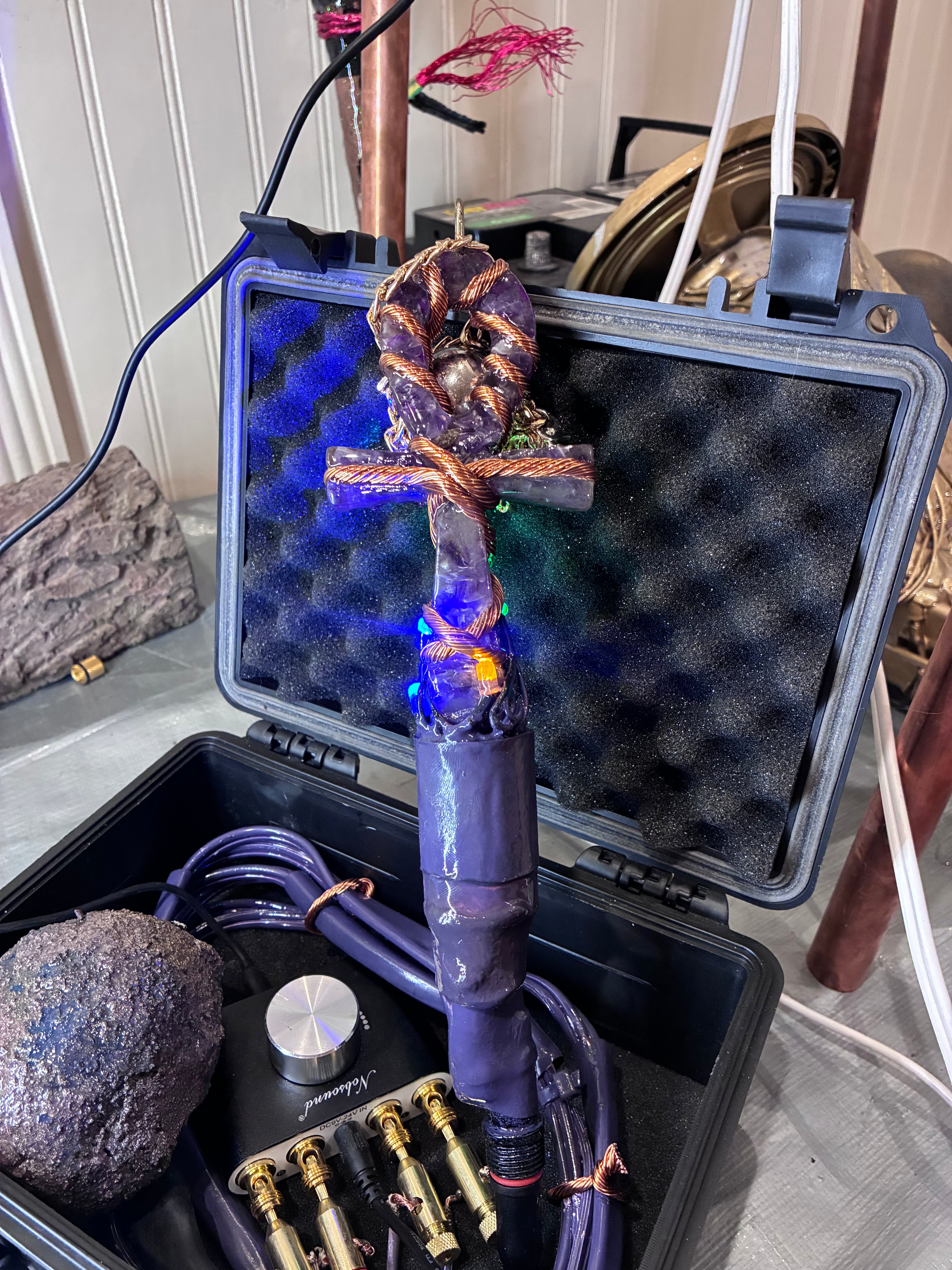 Quantum Violet Ankh – Living 600 Watt PEMF Rife Generator with 7-Foot PEMF Field