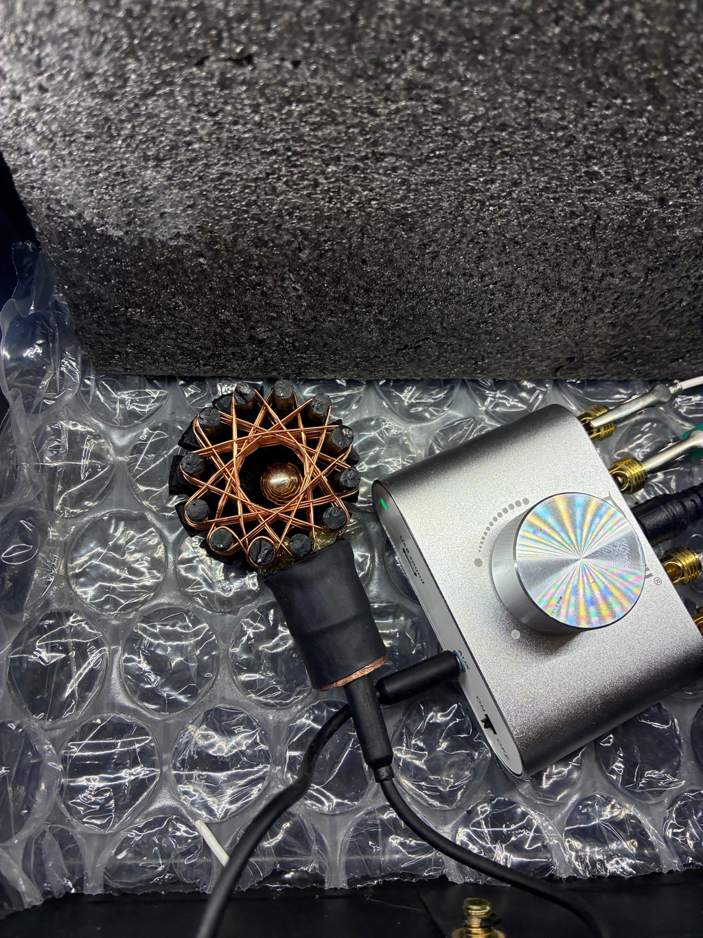 -Dark Knight Starship Coil AMPLIFIER – 5FT Magnetic PEMF Field – 250$ Vortex Iron Quartz Beast