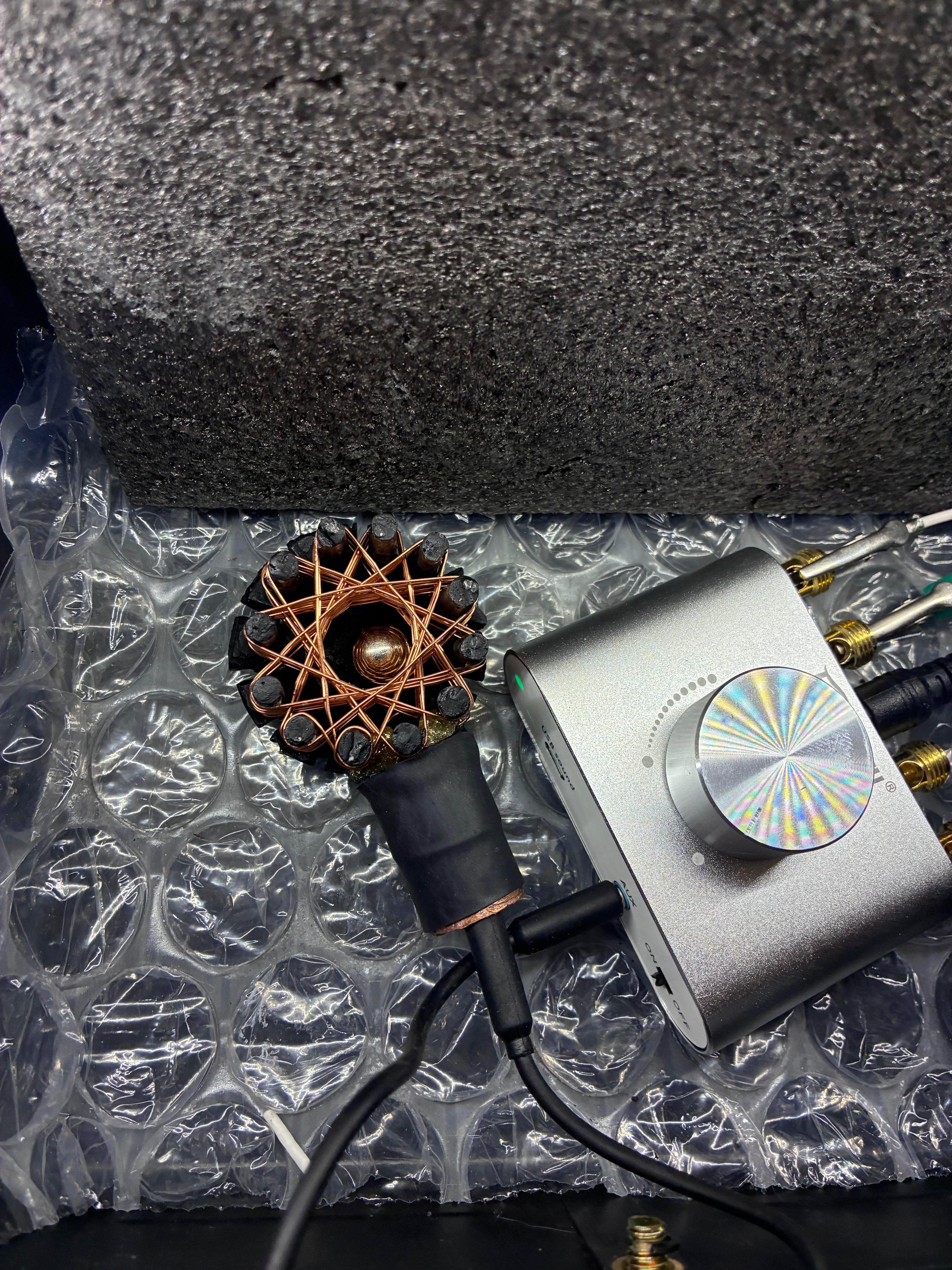-Dark Knight Starship Coil AMPLIFIER – 5FT Magnetic PEMF Field – 250$ Vortex Iron Quartz Beast