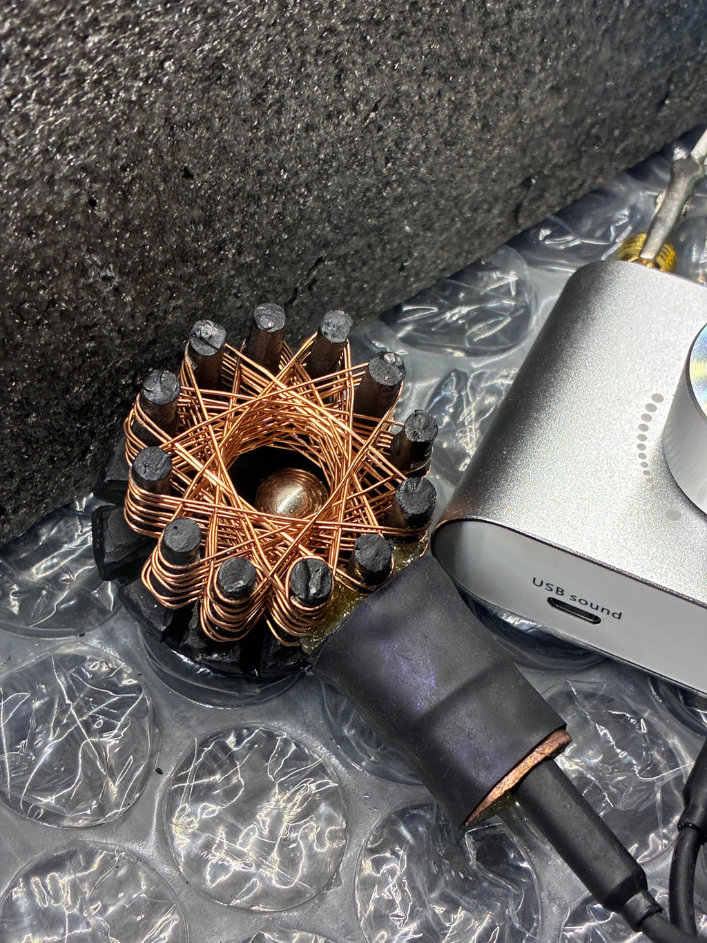 -Dark Knight Starship Coil AMPLIFIER – 5FT Magnetic PEMF Field – 250$ Vortex Iron Quartz Beast