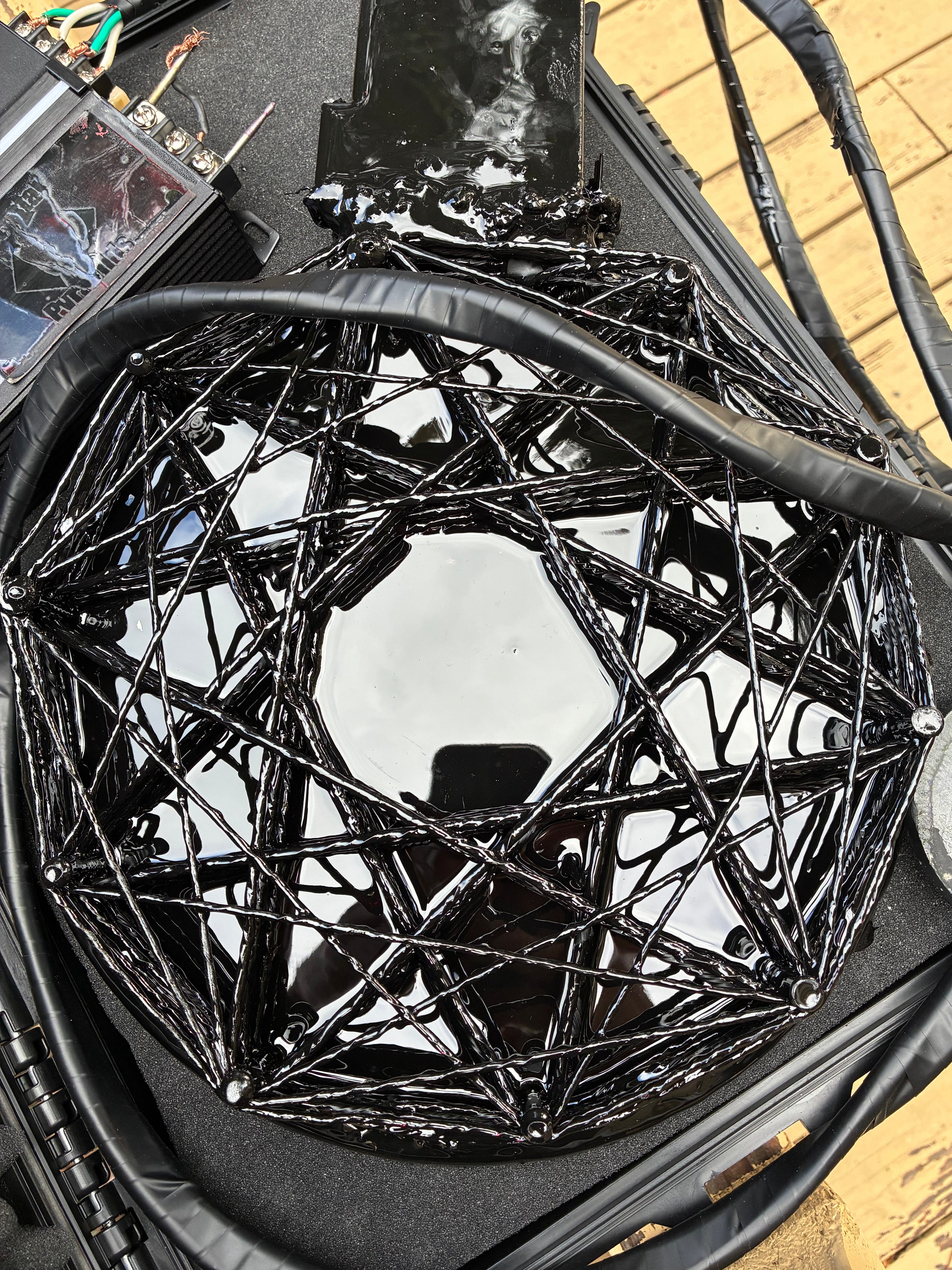 DECAGRAM STEALTH 11" EDITION: 10-POINTED MANIFESTATION PULSE REACTOR | 11" DIAMETER MATTE BLACK OPS | 600W-1200W HIGH-FIDELITY SURGE CAPACITY | 40-STRAND 4-CHANNEL QUANTUM FIELD GENERATOR | FULL TRAVEL CASE & BLUETOOTH FREQUENCY INTERFACE INCLUDED | IN ST