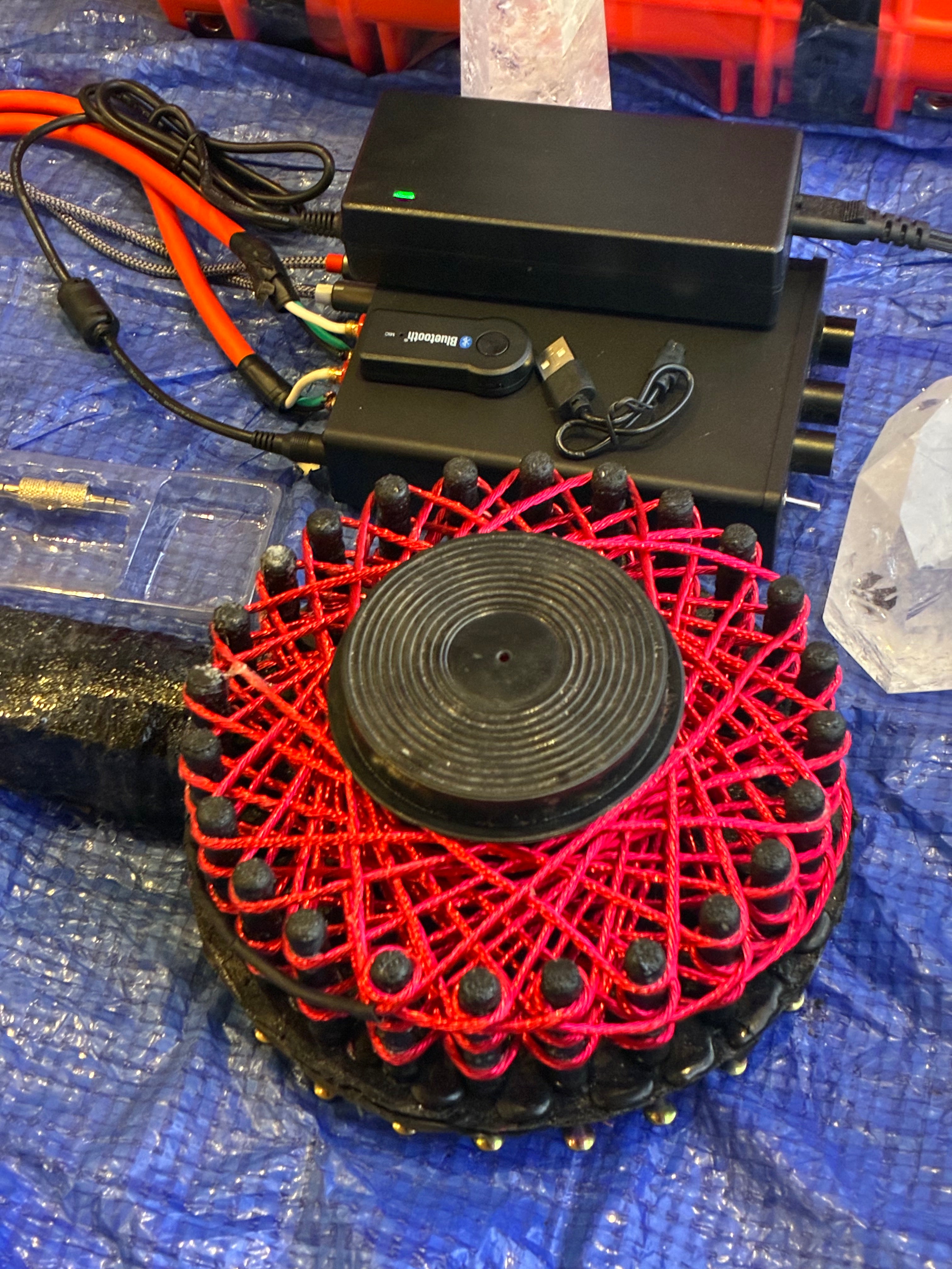 STARGATE VORTEX MULTIVERSE COIL Sedona Red-Rock Edition • Shungite Core • Magnetic Wire Travel System
30-36 FT Magnetic Field Engine Currently IN STOCK — READY TO SHIP