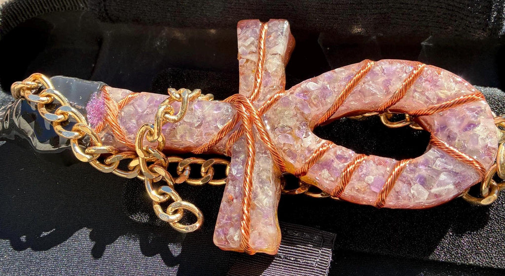 Purple Amethyst Rose Quartz Bioglow Edition  12” Field | Made to Order | Ready to Ship