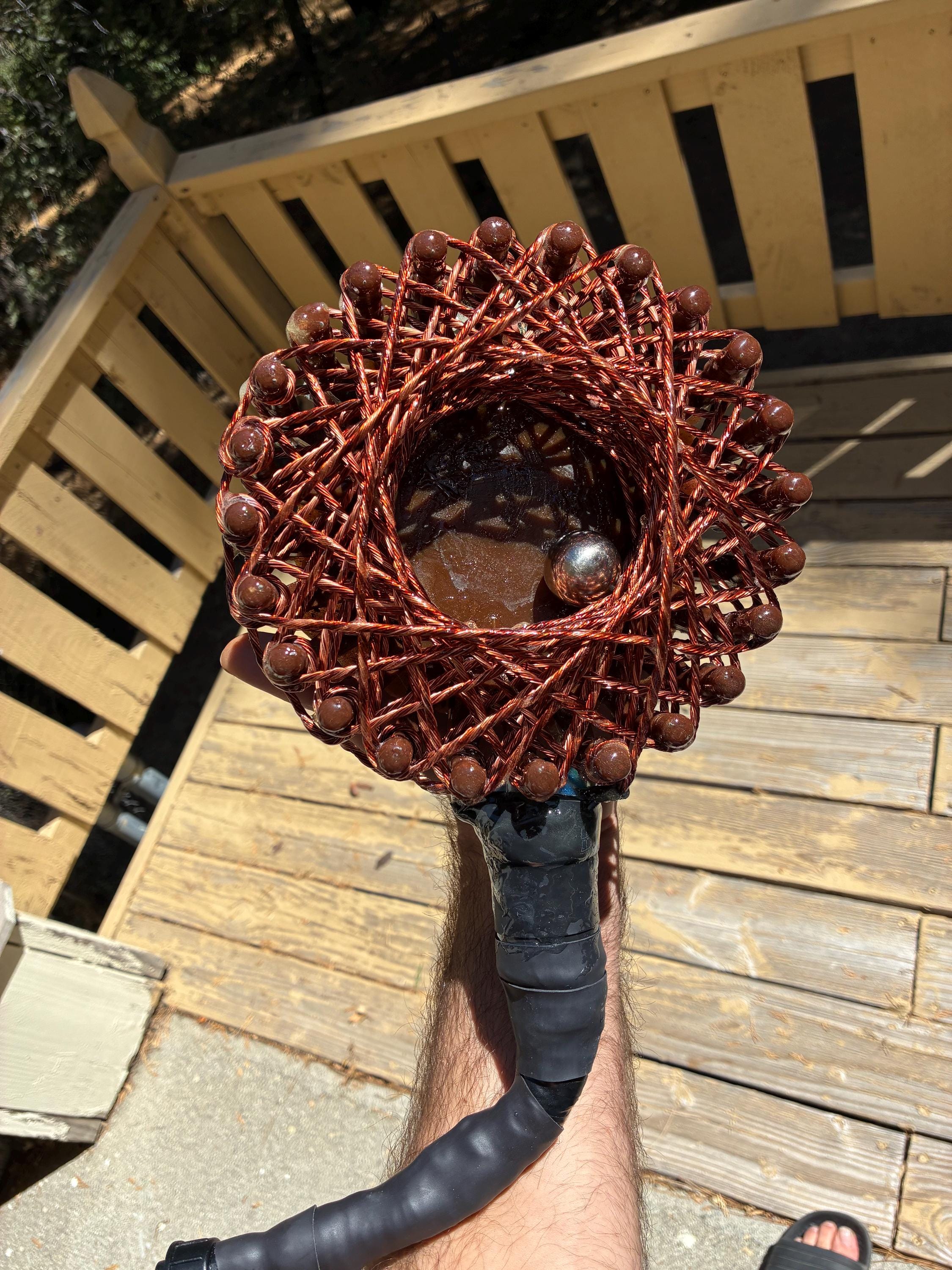 7” 24-Pointed Starship Rodin Coil Generator Kit | Red Rock Edition | Vortex Device with Travel Case & Amp ( sedona made )