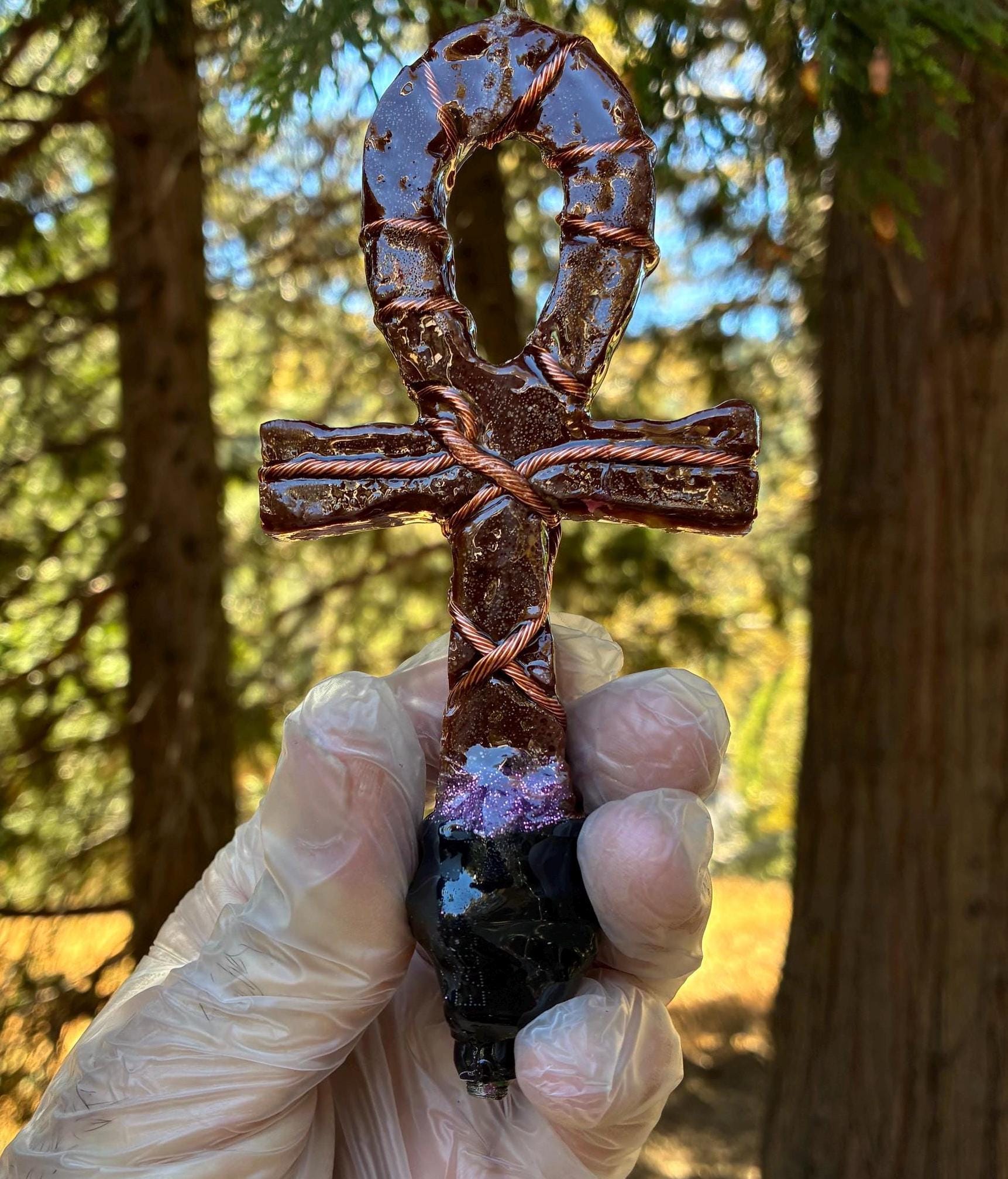 Purple Amethyst Rose Quartz Bioglow Edition  12” Field | Made to Order | Ready to Ship