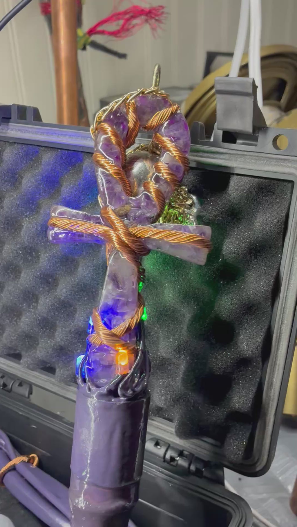 Quantum Violet Ankh – Living 600 Watt PEMF Rife Generator with 7-Foot PEMF Field